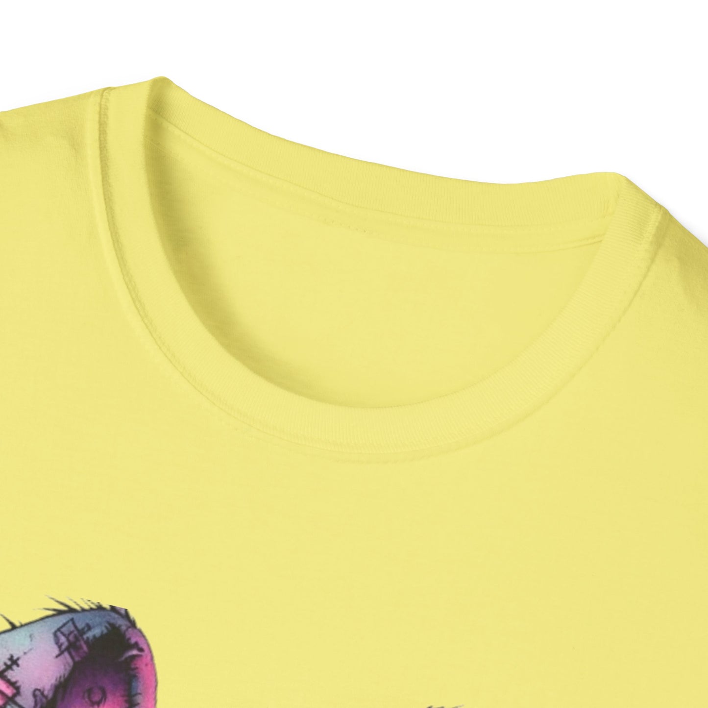 Playful Bunny Graphic T-Shirt - Softstyle Unisex Tee for Cute & Unique Casual Wear