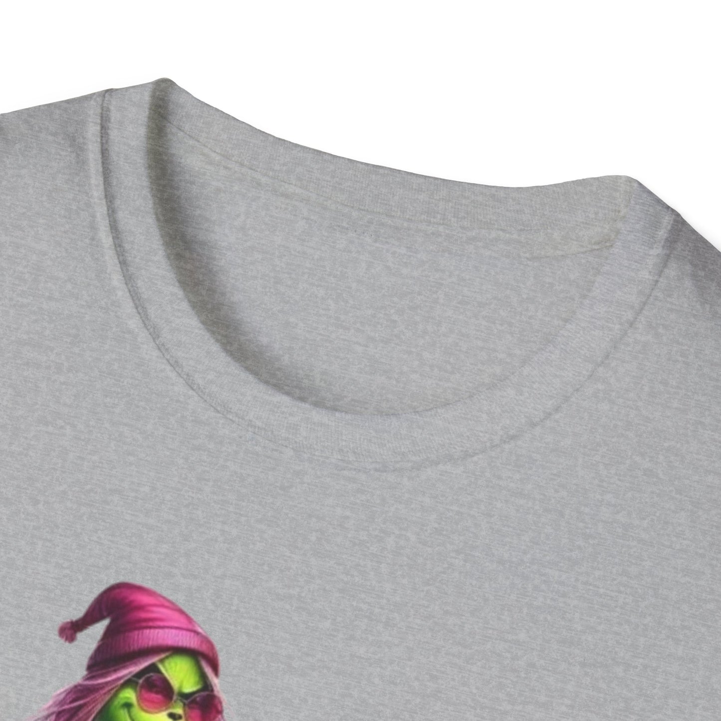 Woman Grinch Biker T-Shirt Printify T-Shirt Rhythm & Drip Apparel