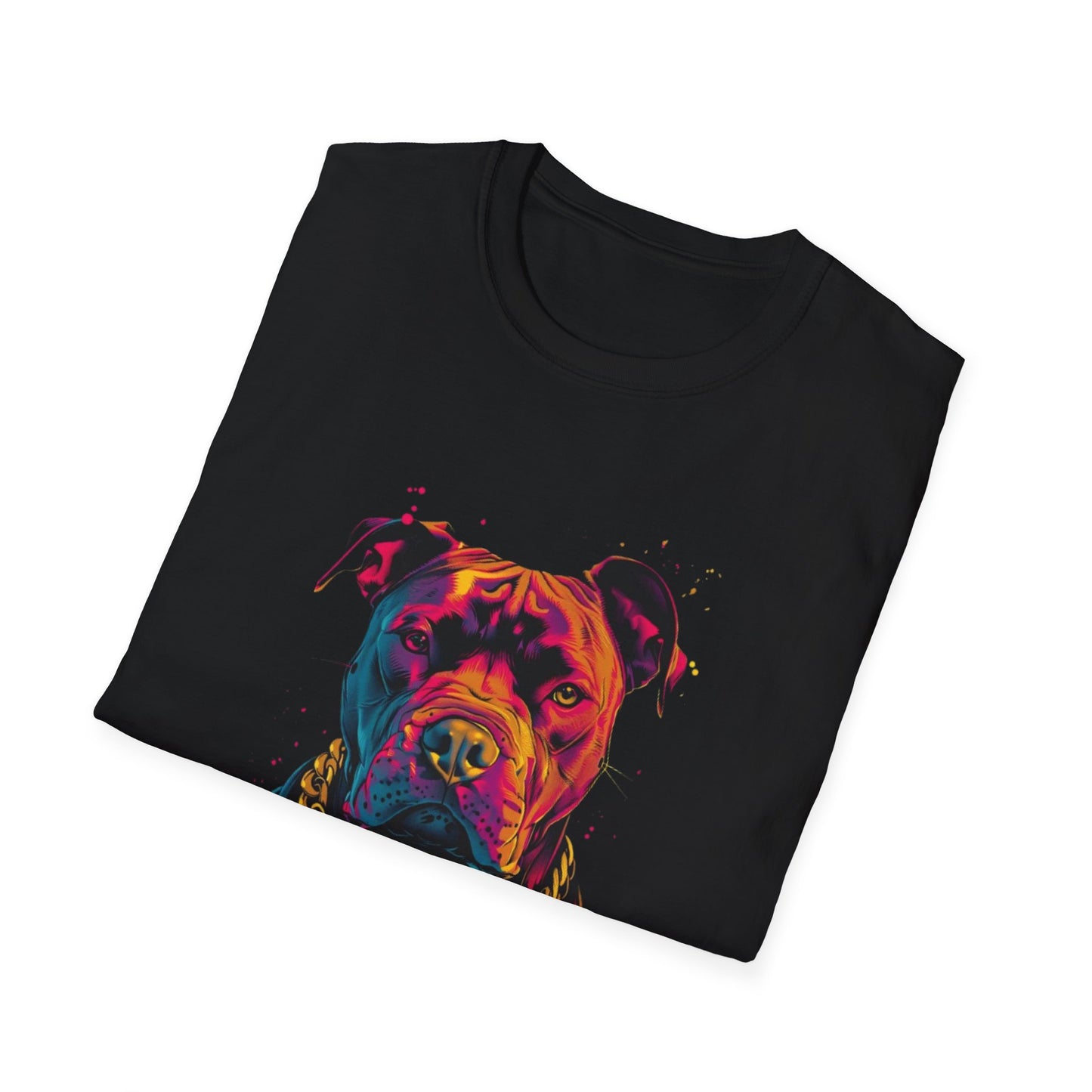 Vibrant Pitbull Graphic T-Shirt Printify T-Shirt Rhythm & Drip Apparel