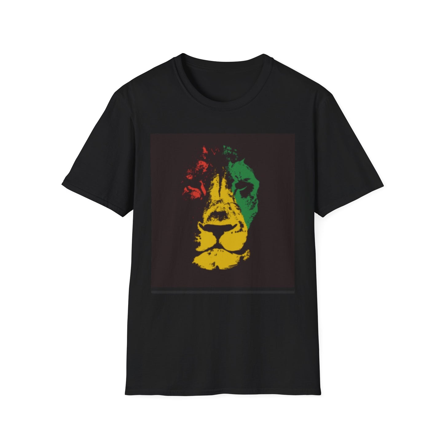 Vibrant Lion T-Shirt Black Printify T-Shirt Rhythm & Drip Apparel
