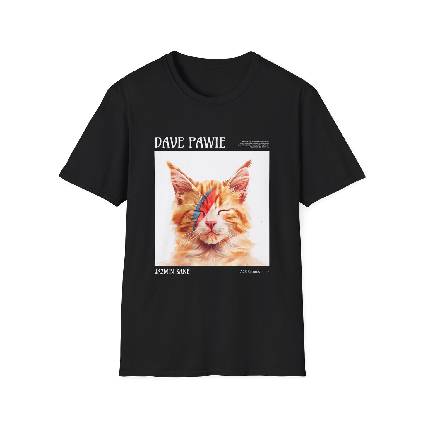 Music- Dave Pawie T-Shirt Black Printify T-Shirt Rhythm & Drip Apparel