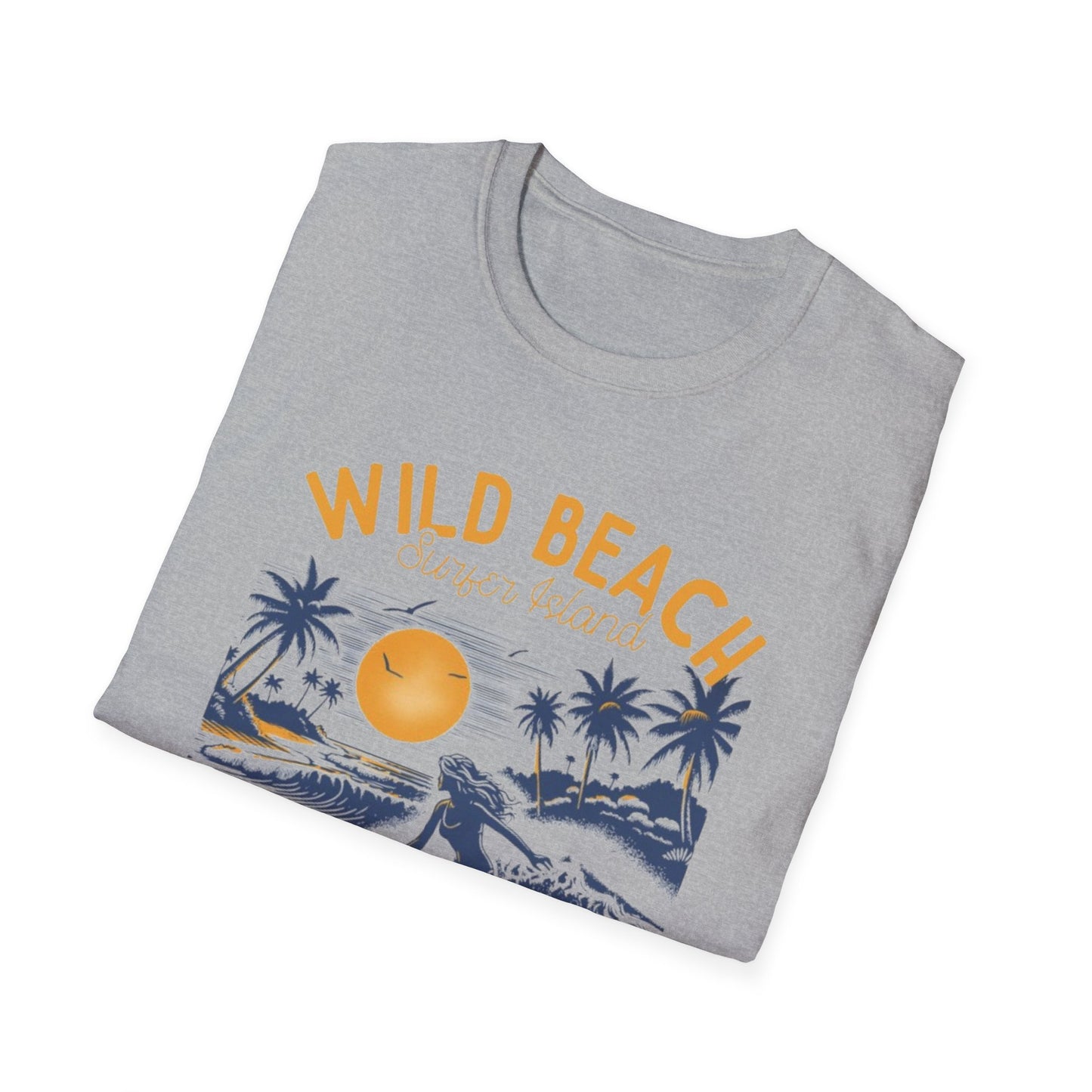 Summer- Wild Beach Surfing T-Shirt Printify T-Shirt Rhythm & Drip Apparel