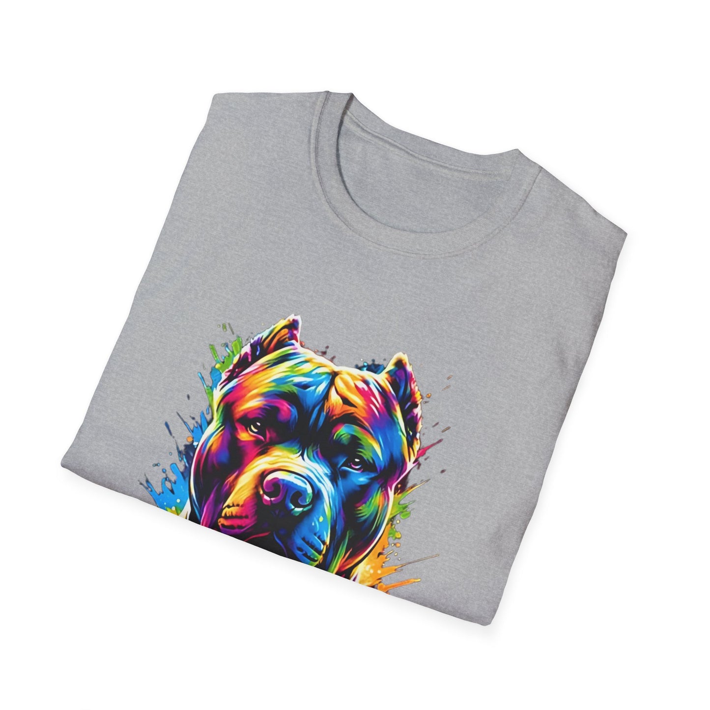 Vibrant Pitbull T-Shirt Printify T-Shirt Rhythm & Drip Apparel