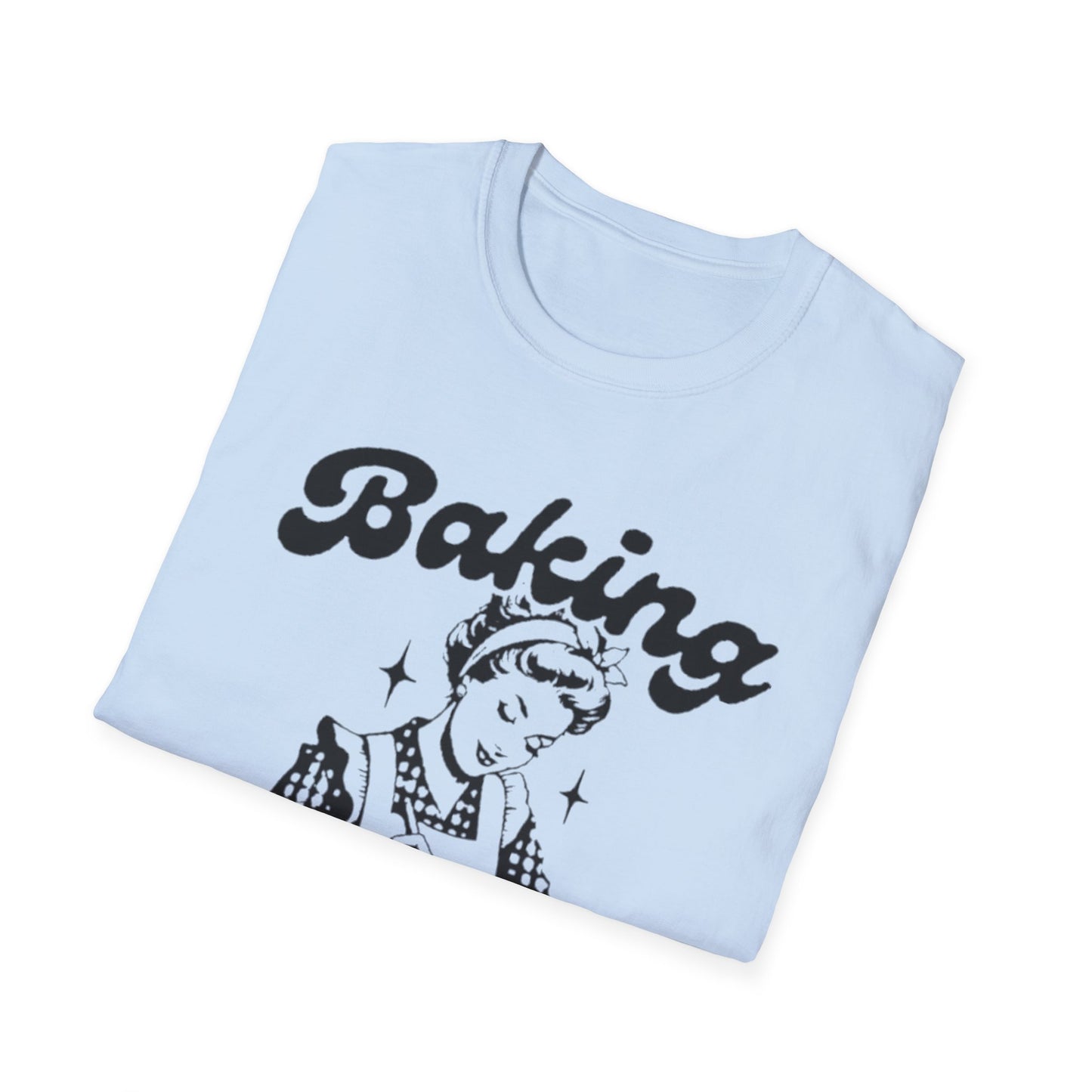 Funny Baking T-Shirt - 'Because Murder is Wrong' Unisex Softstyle Tee