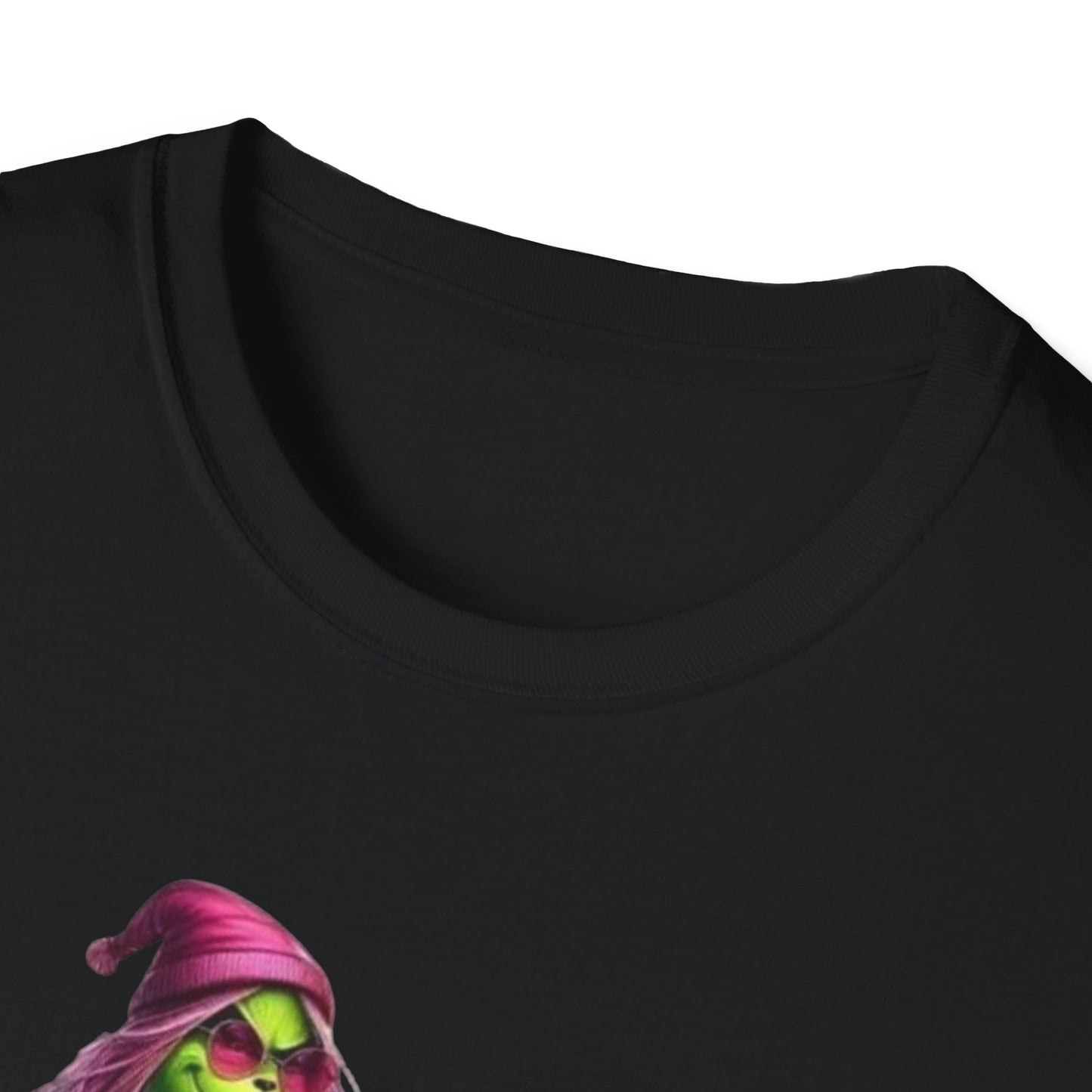 Woman Grinch Biker T-Shirt Printify T-Shirt Rhythm & Drip Apparel