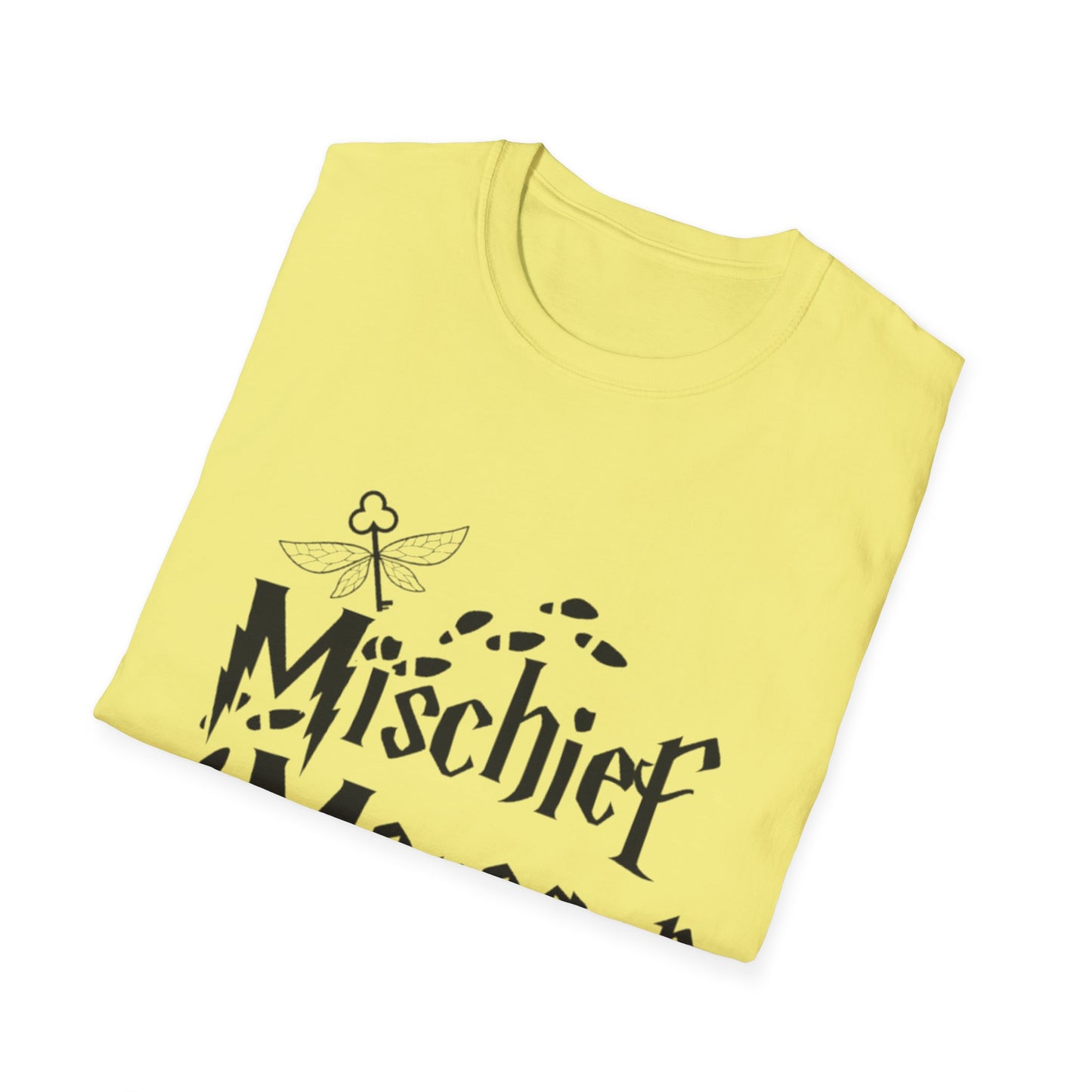 Mischief Manager Unisex Softstyle T-Shirt - Playful and Trendy Statement Tee
