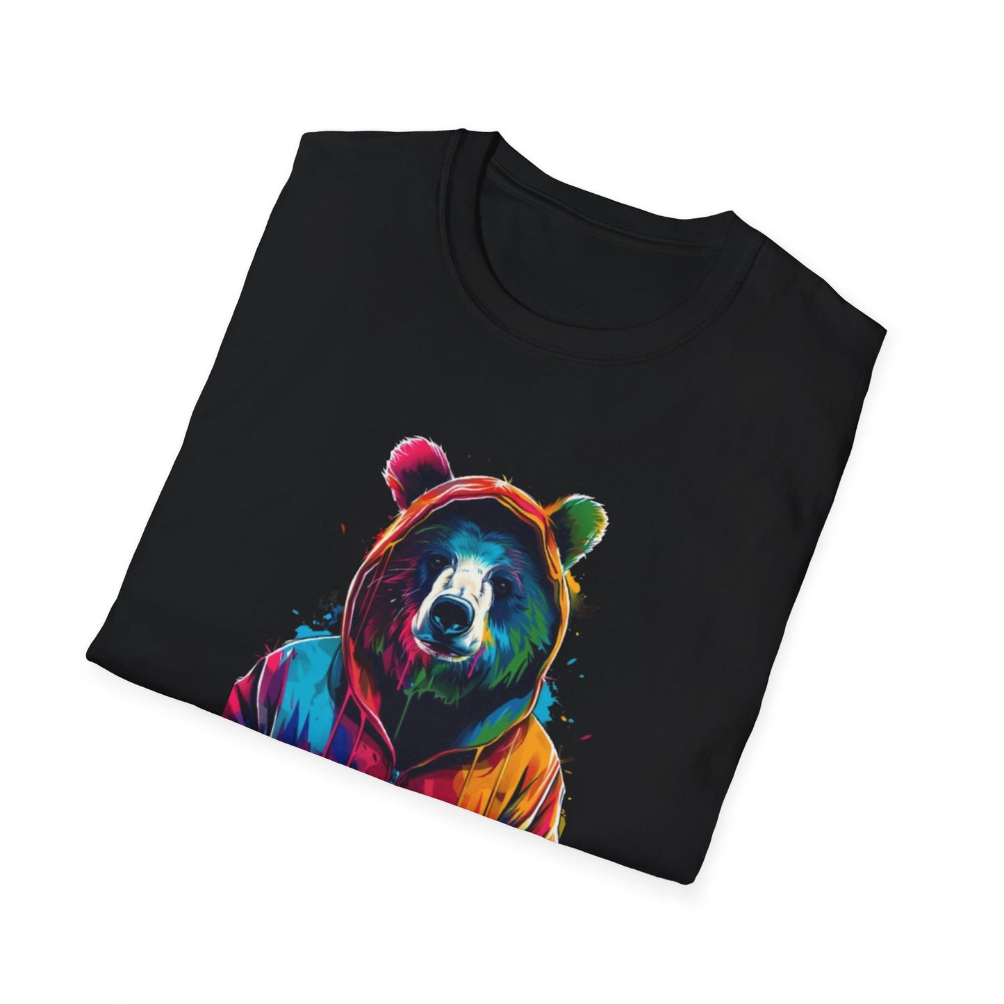 Colorful Bear Graphic T-Shirt Printify T-Shirt Rhythm & Drip Apparel