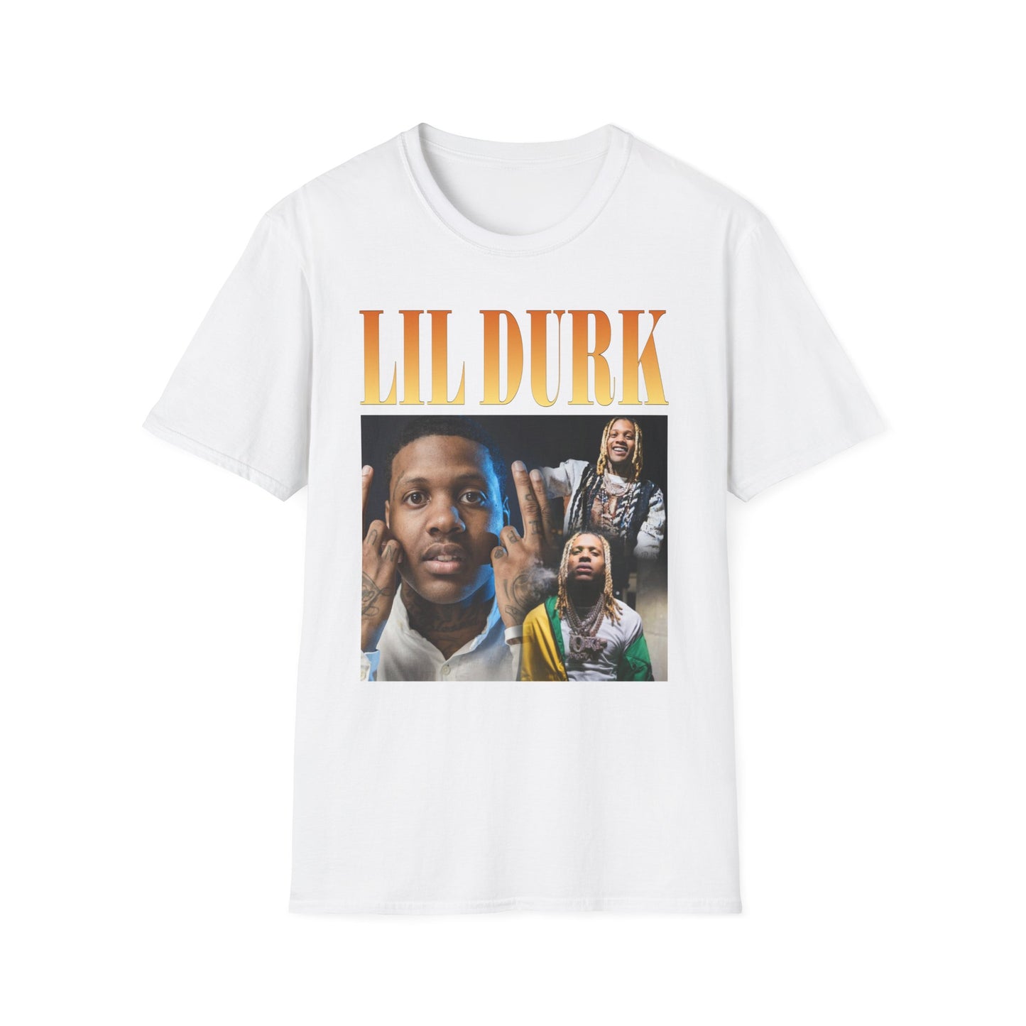 Lil Durk Graphic Unisex Softstyle T-Shirt - Trendy Music Tee for Fans - Rhythm & Drip