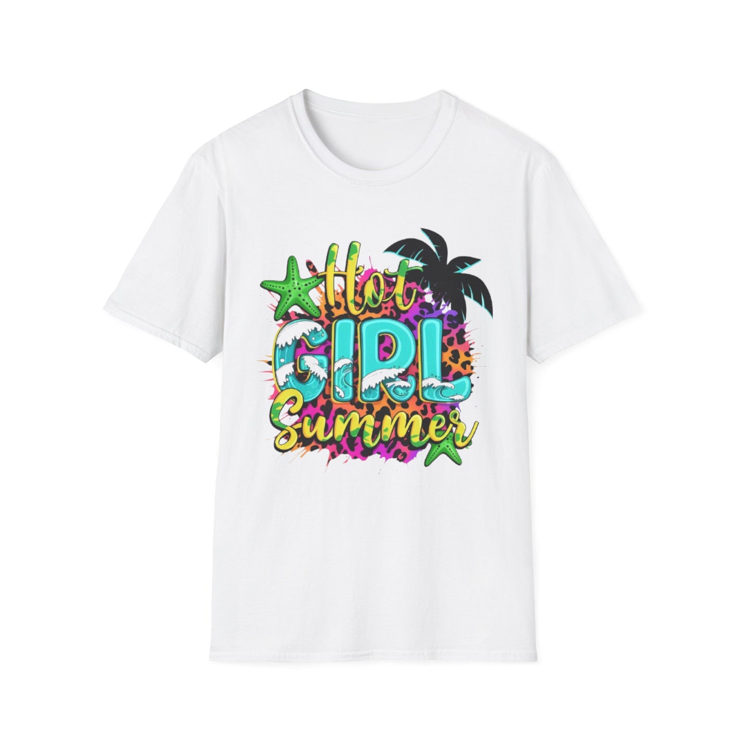Summer- Hot Girl Summer T-Shirt White Printify T-Shirt Rhythm & Drip Apparel