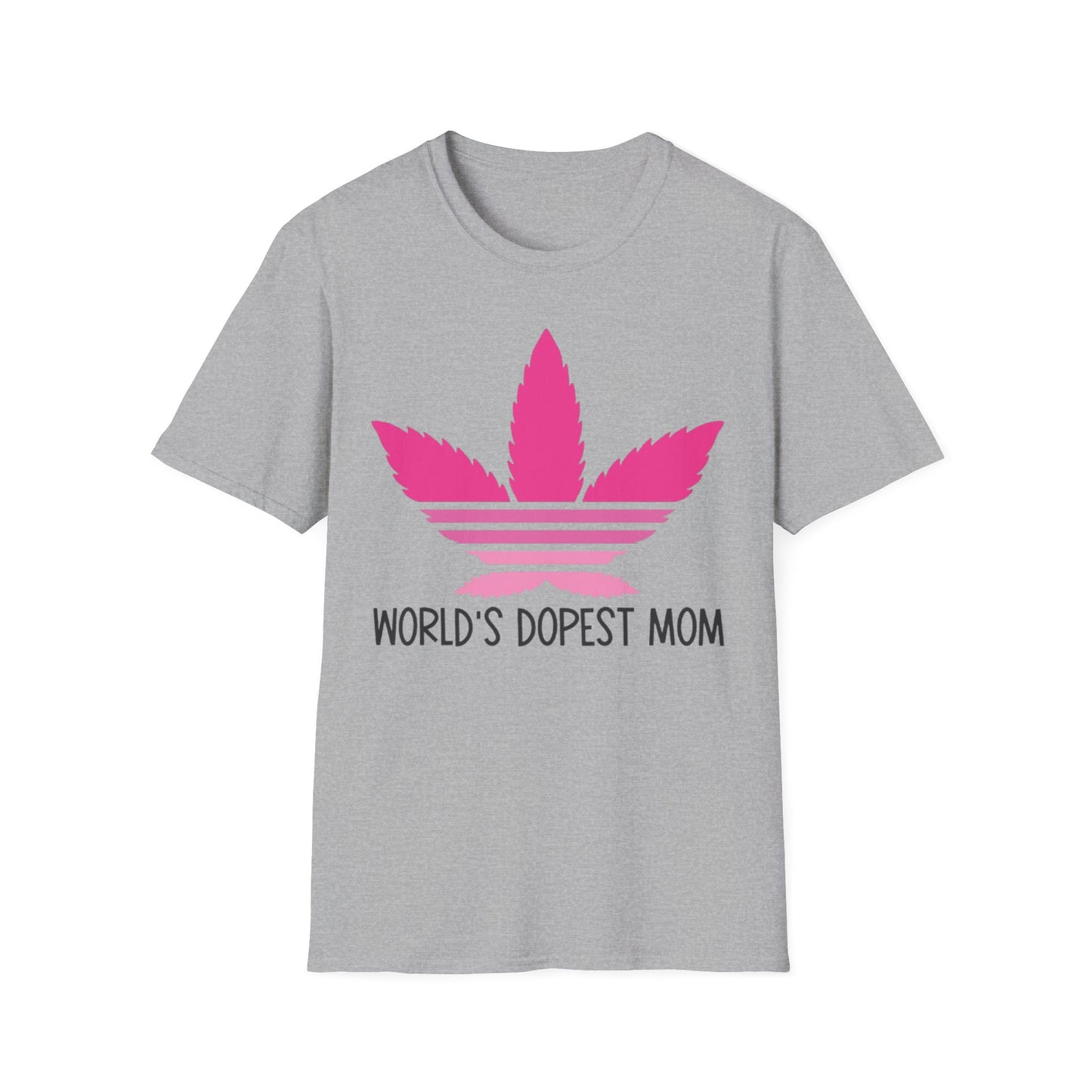 World's Dopest Mom T-Shirt Sport Grey Printify T-Shirt Rhythm & Drip Apparel