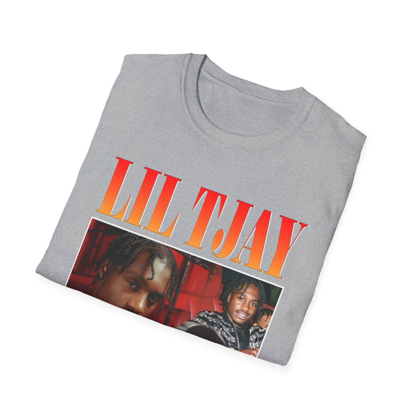 Lil Tjay Unisex Softstyle T-Shirt - Retro Graphic Tee for Music Fans - Rhythm & Drip