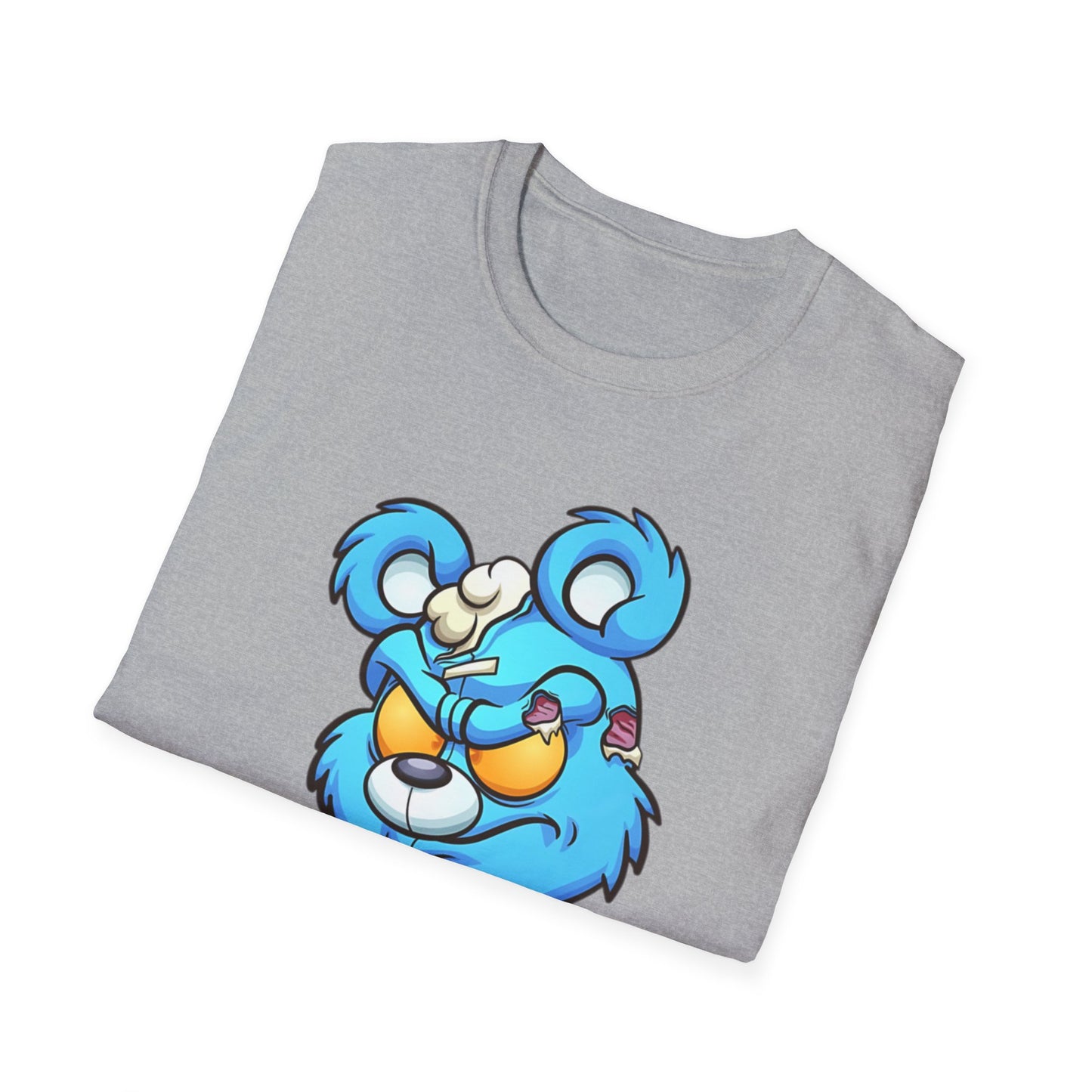 Blue Cartoon Bear T-Shirt Printify T-Shirt Rhythm & Drip Apparel