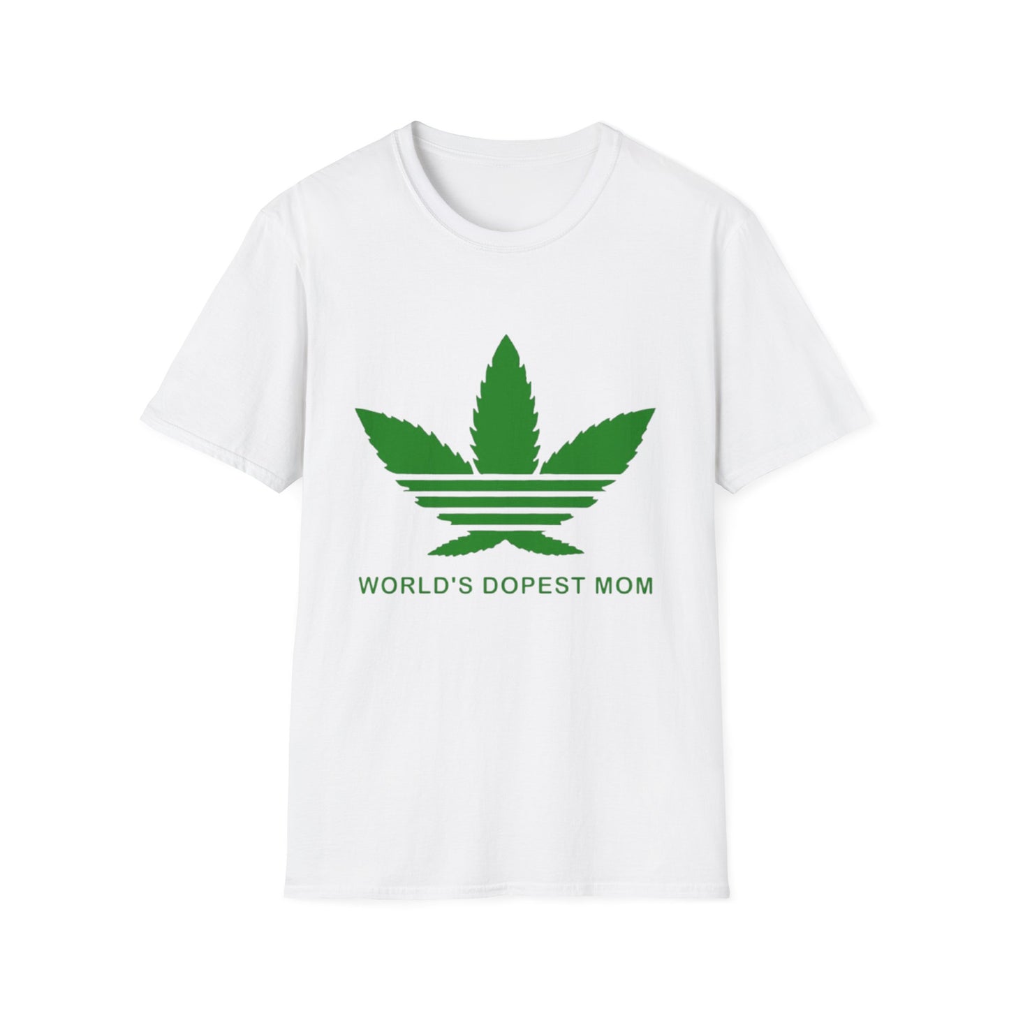 World's Dopest Mom T-Shirt White Printify T-Shirt Rhythm & Drip Apparel