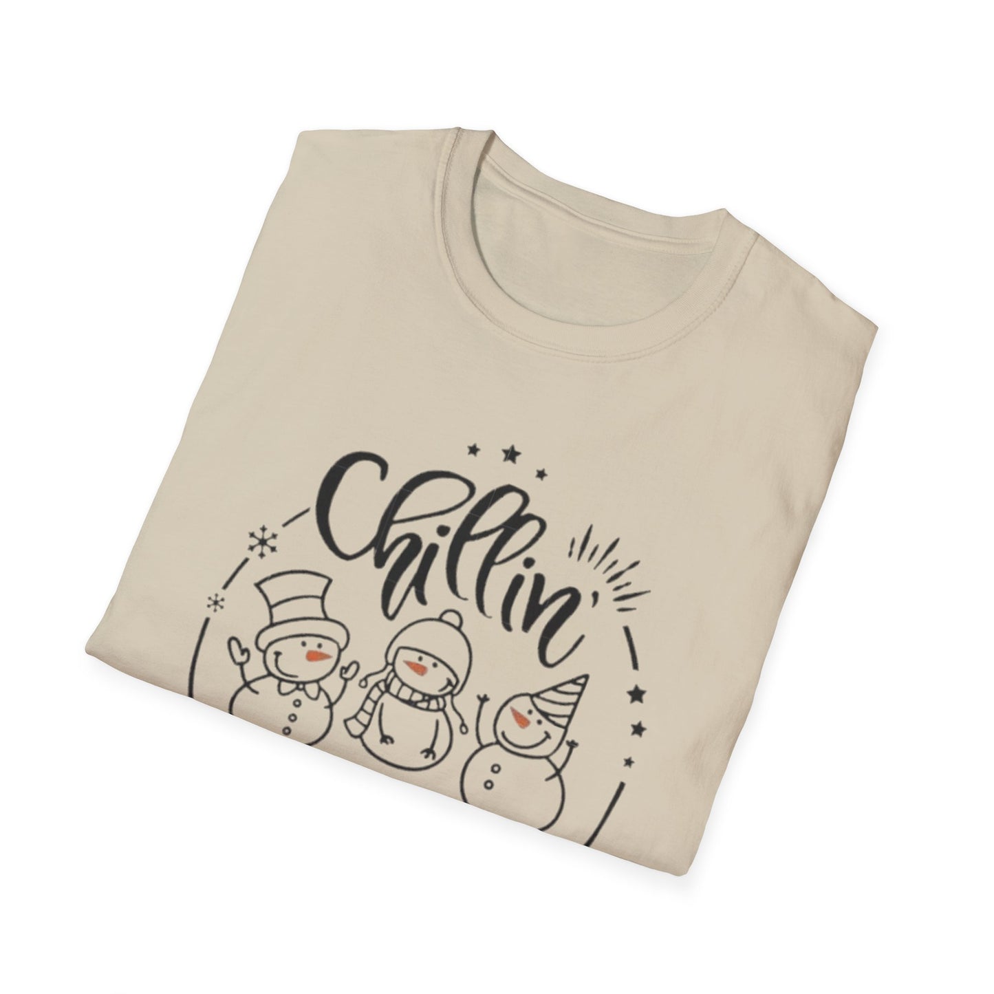 Winter- Chillin' with My Snowmies T-Shirt Printify T-Shirt Rhythm & Drip Apparel
