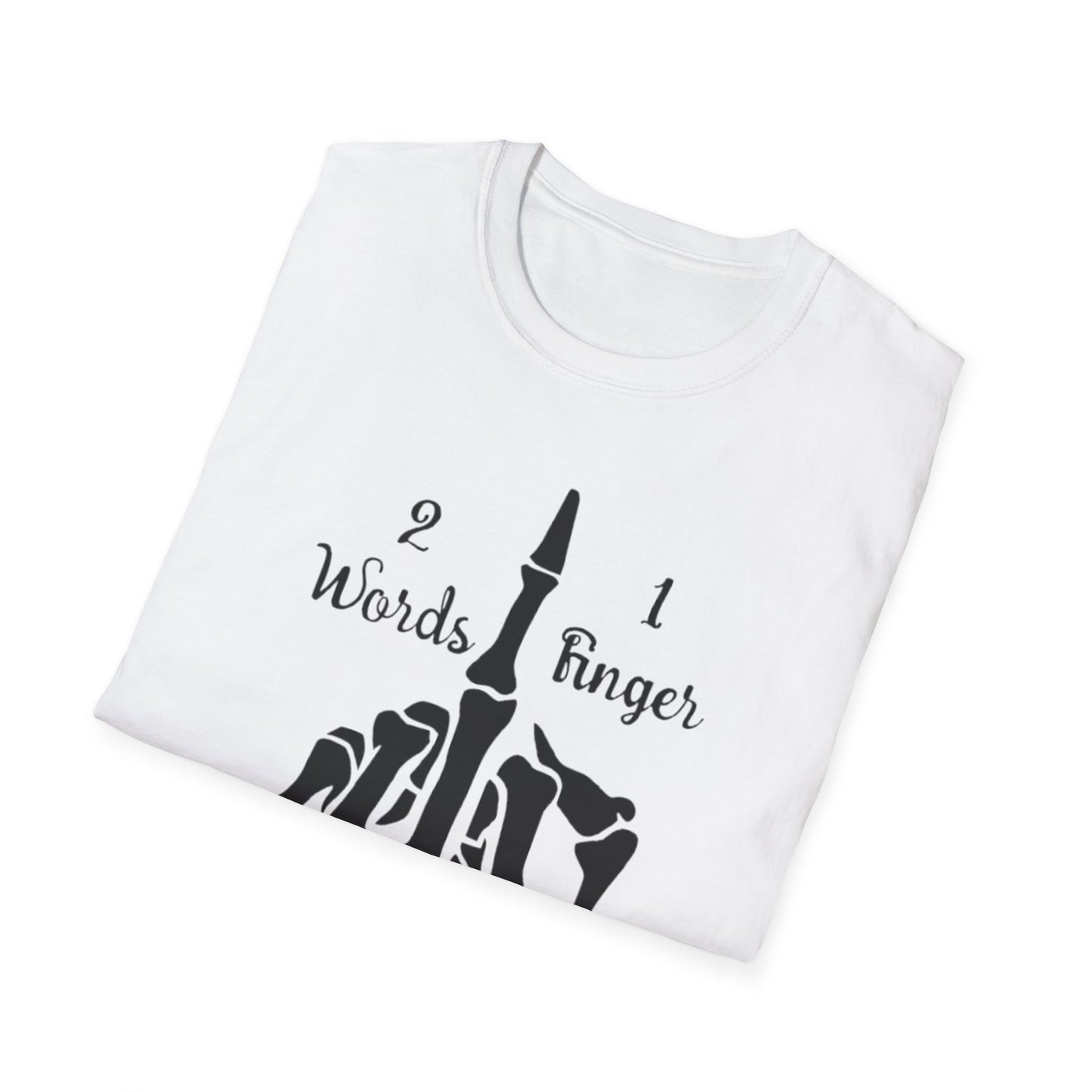 2 Words 1 Finger Printify T-Shirt Rhythm & Drip Apparel