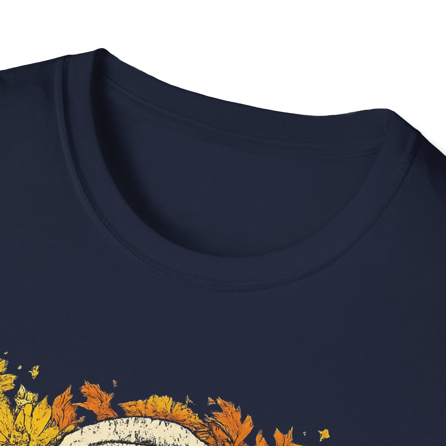 Happy Fall Smile T-Shirt, Unisex Softstyle Tee, Fall Fashion, Cute Graphic Shirt, Perfect for Autumn, Gifts for Her Printify T-Shirt Rhythm & Drip Apparel