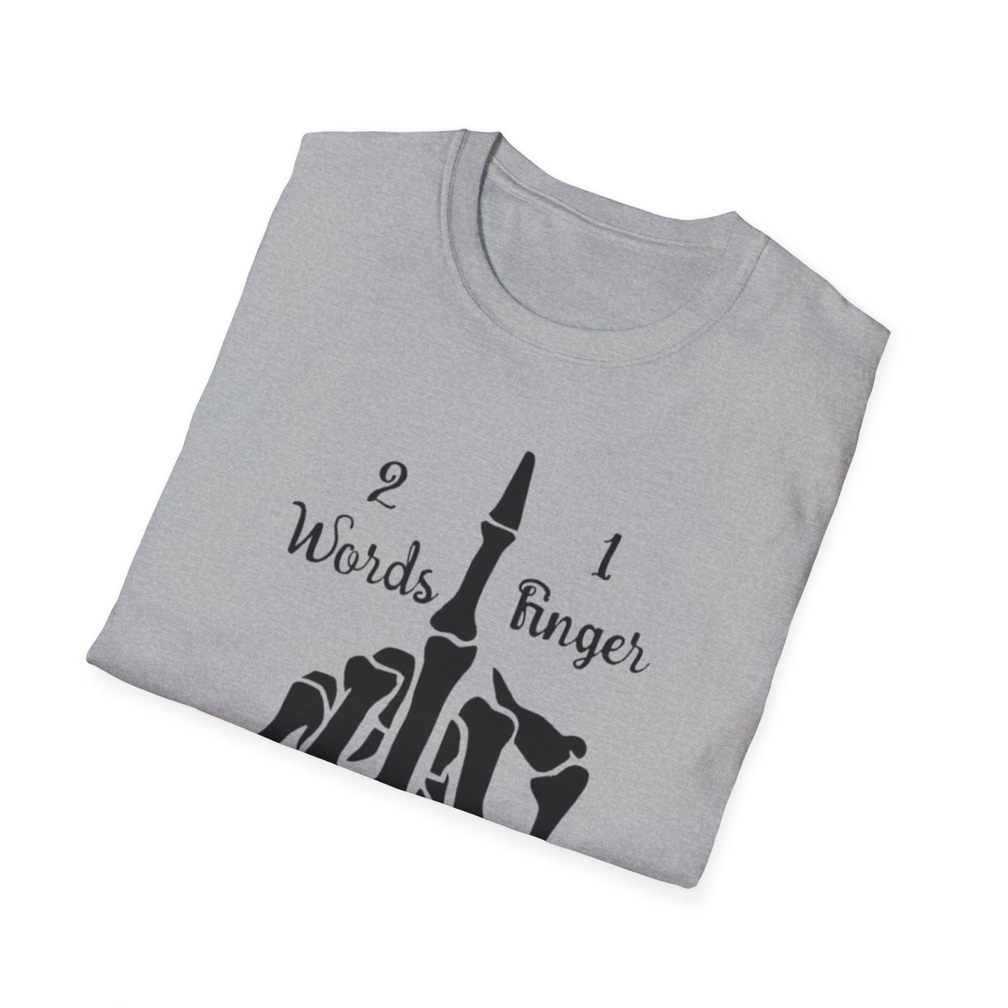 2 Words 1 Finger Printify T-Shirt Rhythm & Drip Apparel