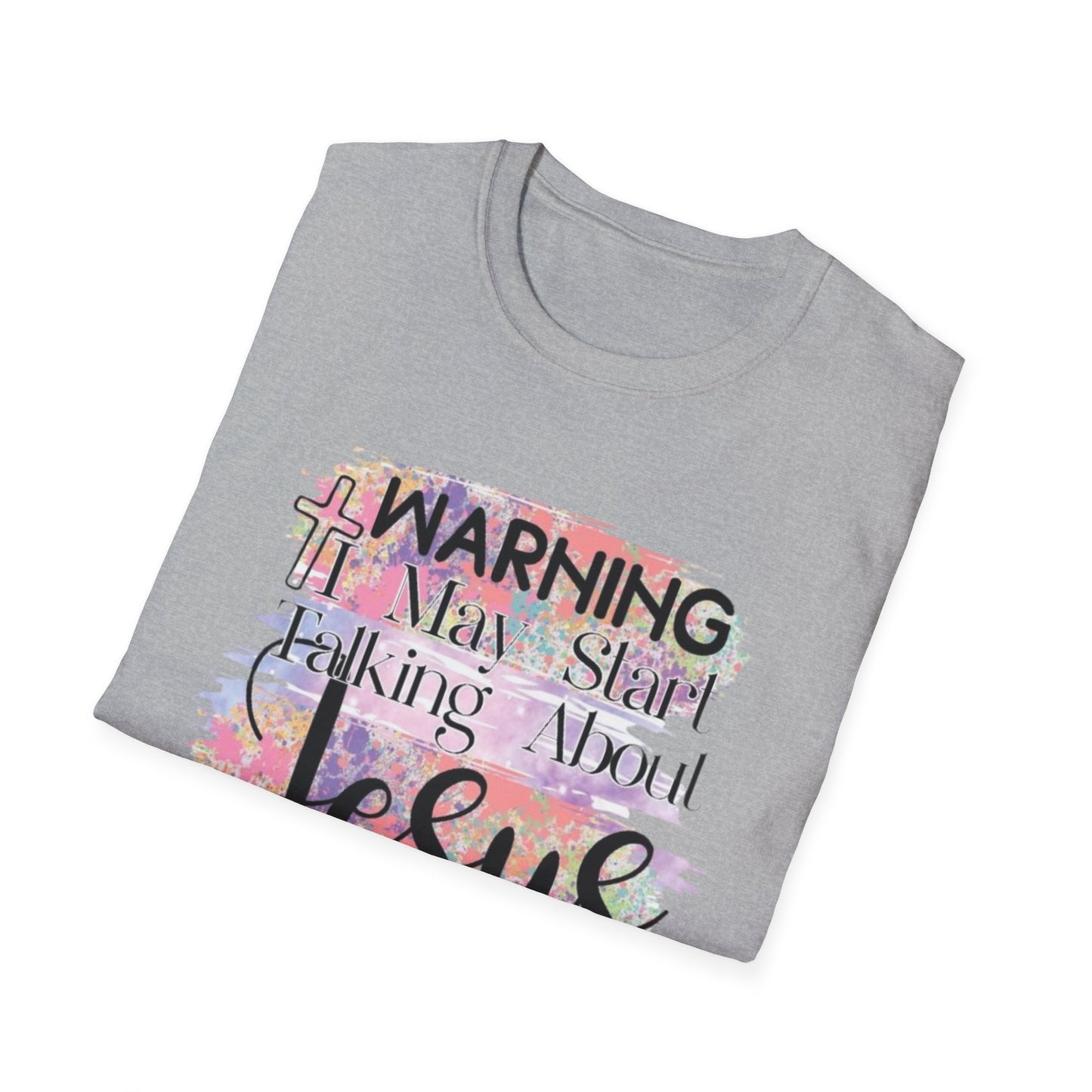 Warning Jesus T-Shirt, Printify T-Shirt Rhythm & Drip Apparel