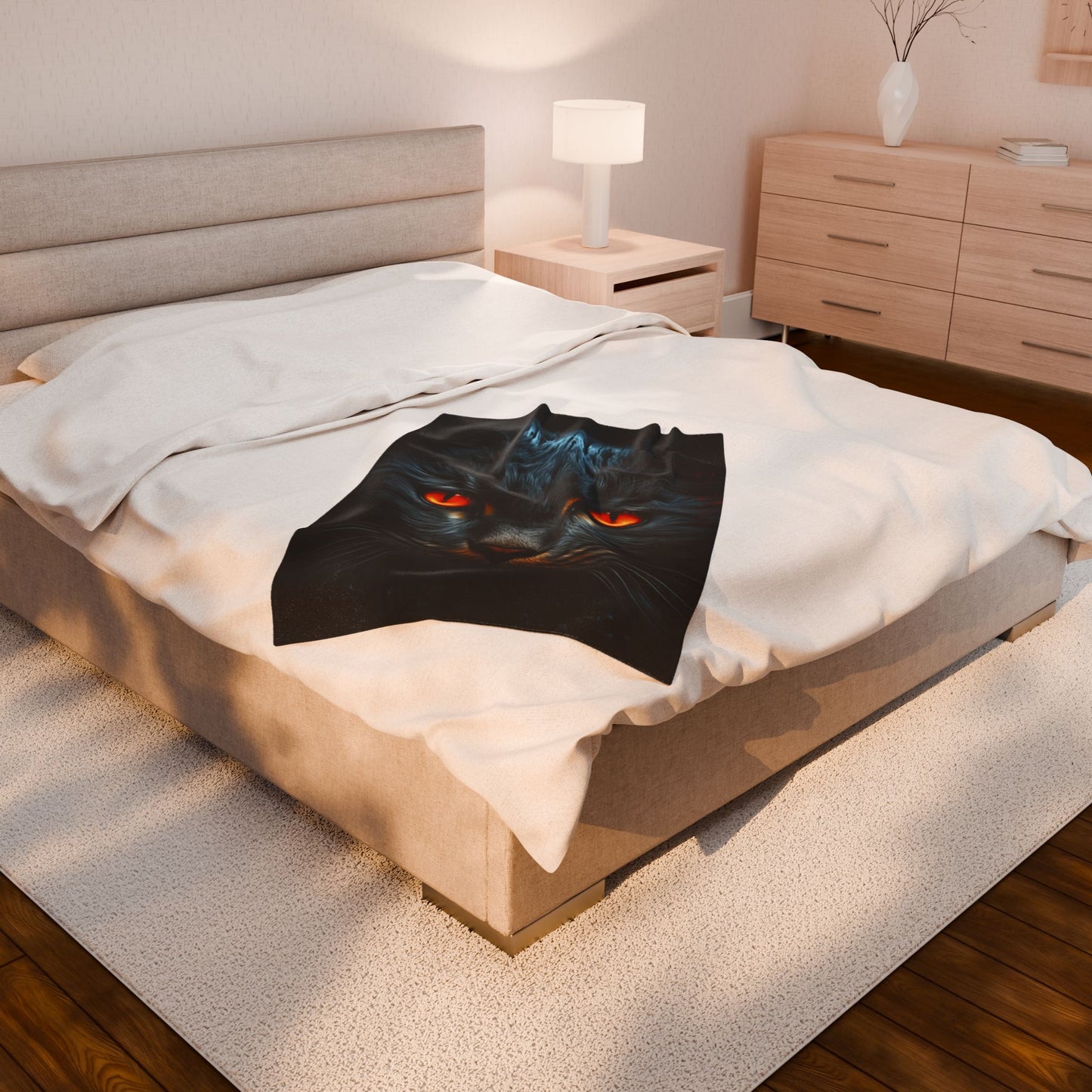 Cat- Fierce Feline Velveteen Plush Blanket, Cozy Cat Lover Throw, Cat-Themed Home Decor, Unique Gift for Pet Owners, Soft Warm Blanket Rhythm & Drip All Over Prints Rhythm & Drip Apparel