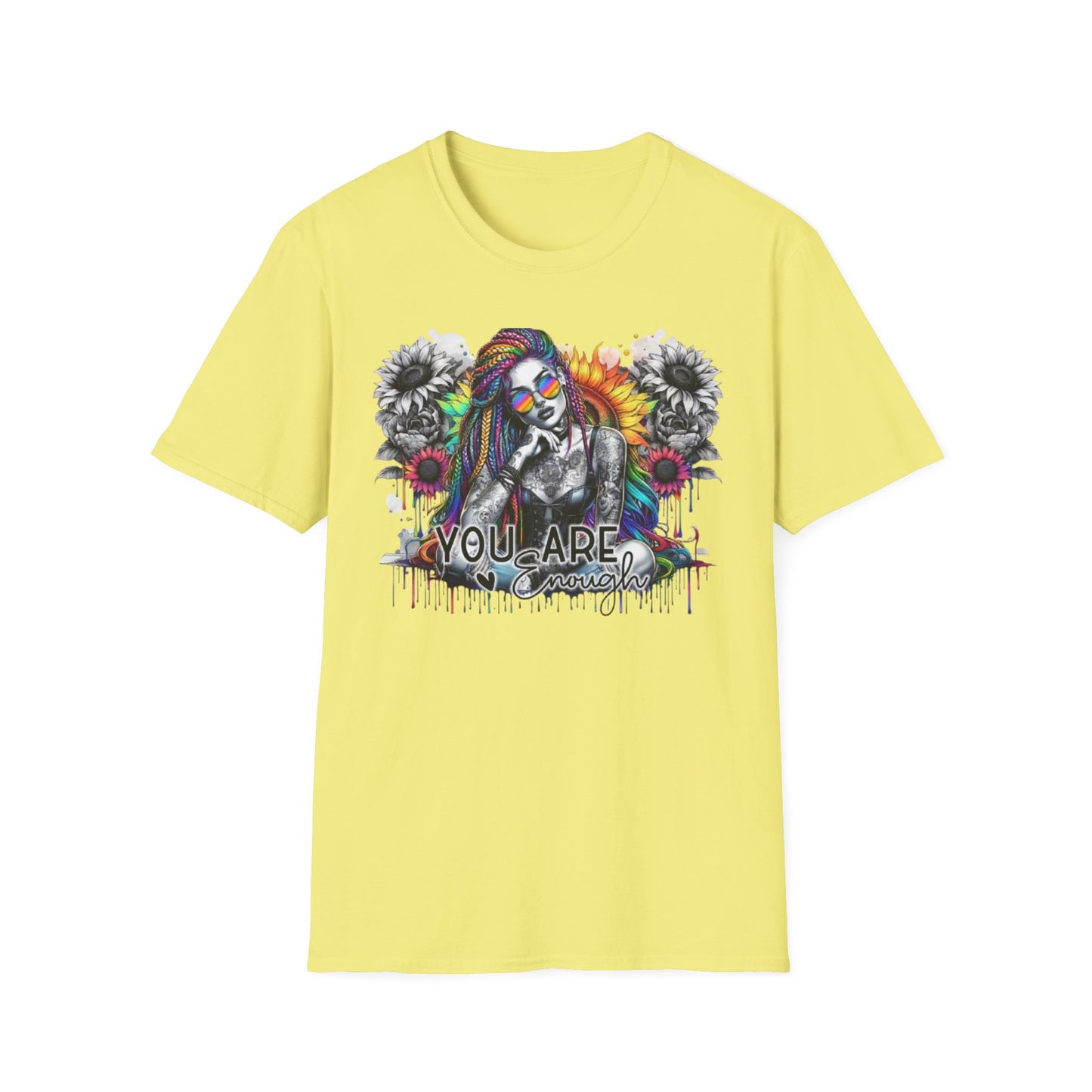 You Are Enough T-Shirt Cornsilk Printify T-Shirt Rhythm & Drip Apparel
