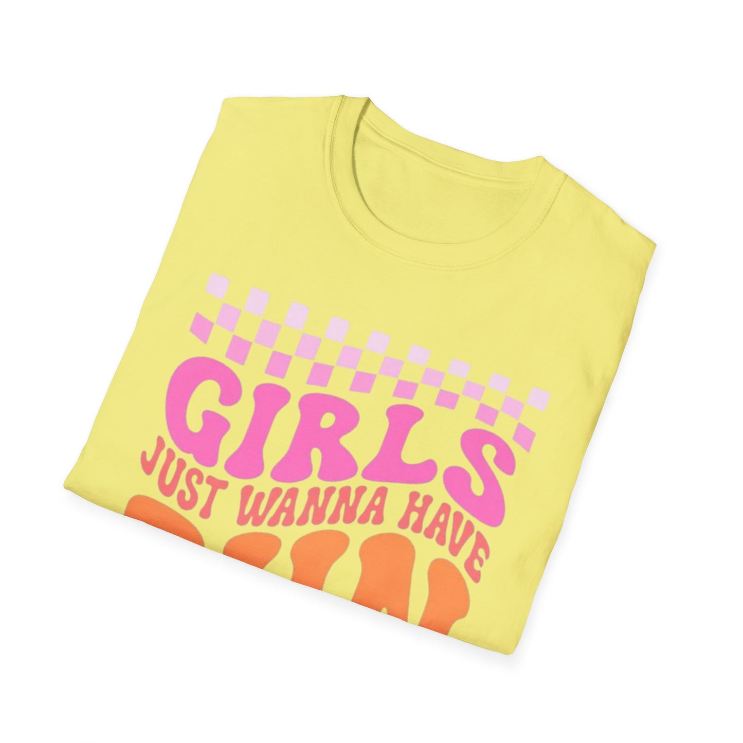 Girls Just Wanna Have Sun Unisex T-Shirt - Softstyle Summer Vibes Tee