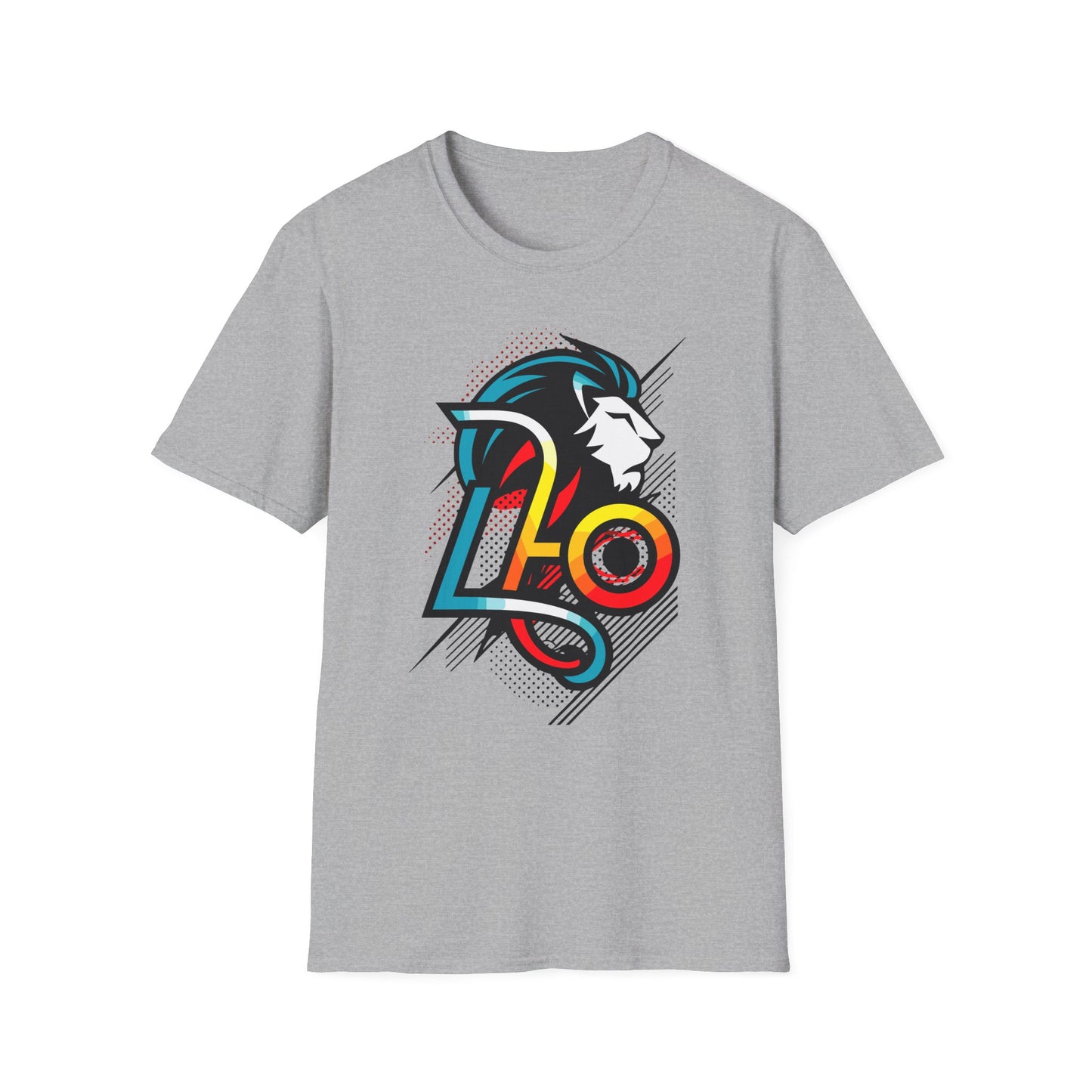 Leo Zodiac T-Shirt Sport Grey Printify T-Shirt Rhythm & Drip Apparel