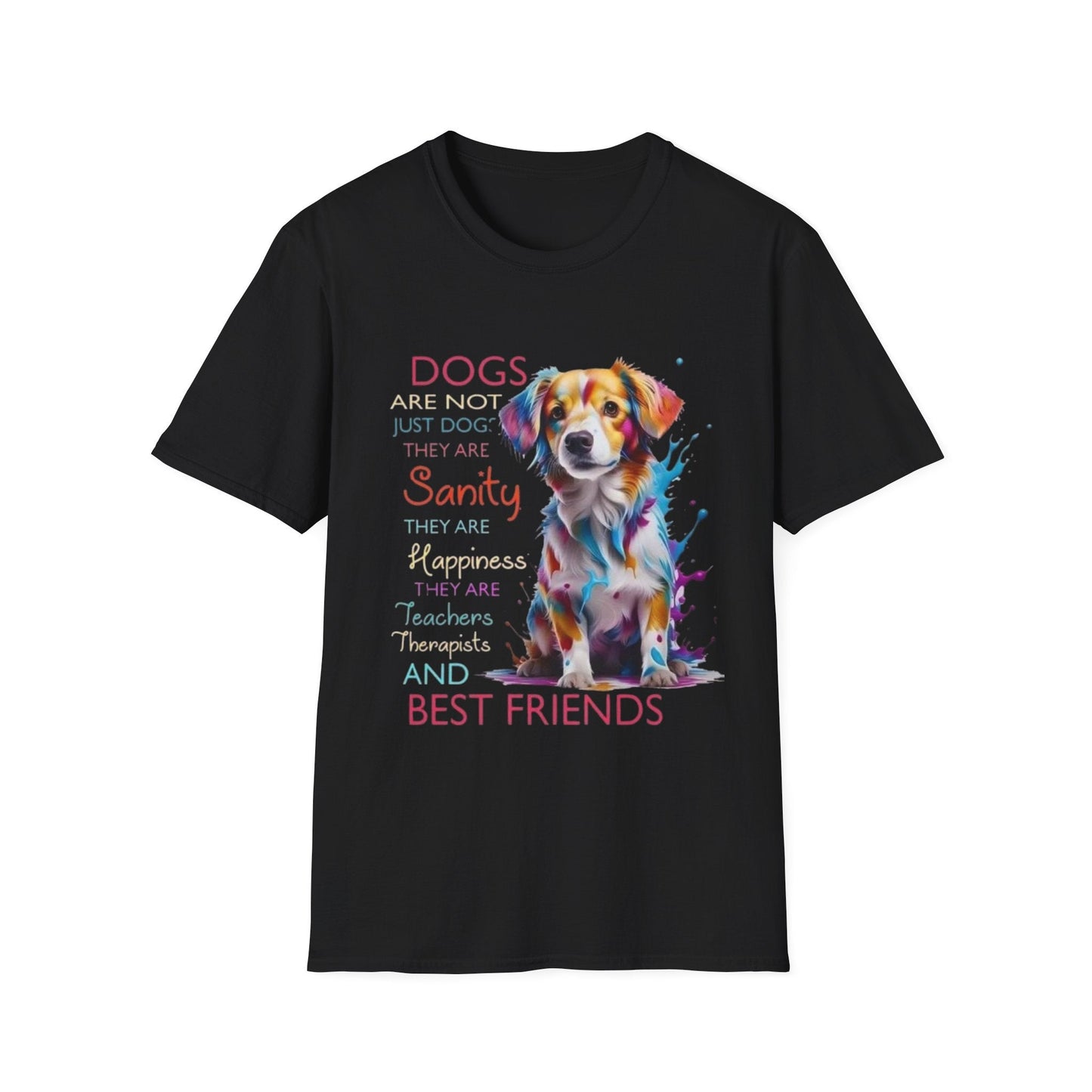 Dog Lover Rescue T-Shirt Black Printify T-Shirt Rhythm & Drip Apparel