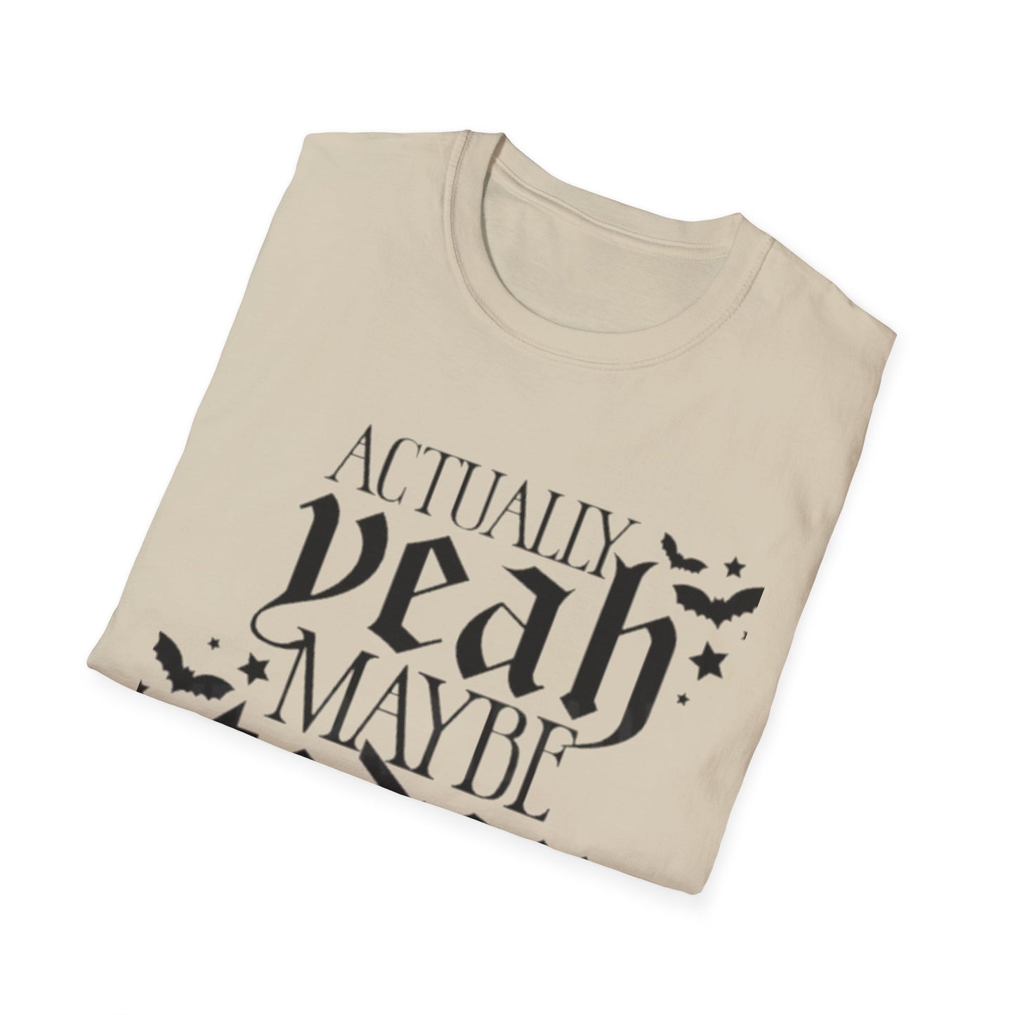 Actually Yeah Maybe Today Satan T-Shirt Printify T-Shirt Rhythm & Drip Apparel