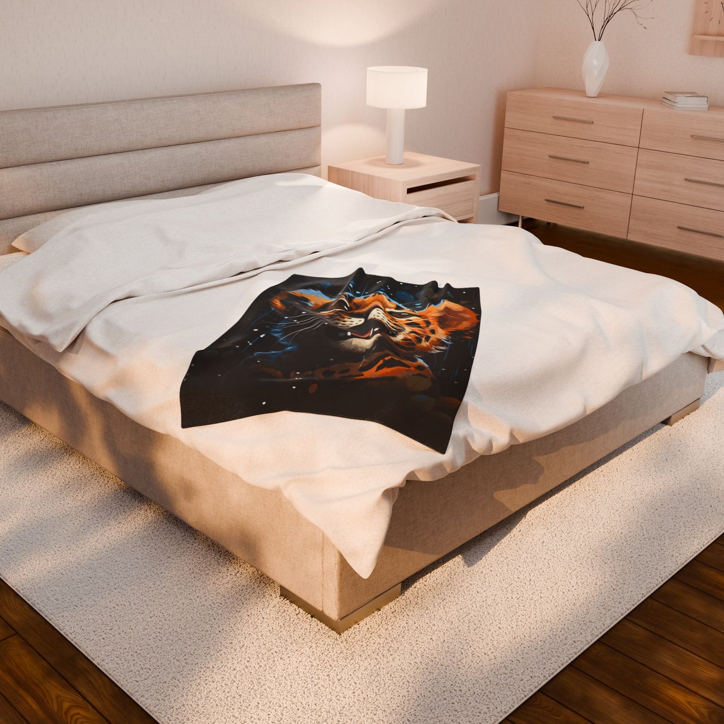Leopard- Cozy Wildlife Plush Blanket - Perfect for Kids, Home Decor, Gifts, Camping, Animal Lovers Printify All Over Prints Rhythm & Drip Apparel