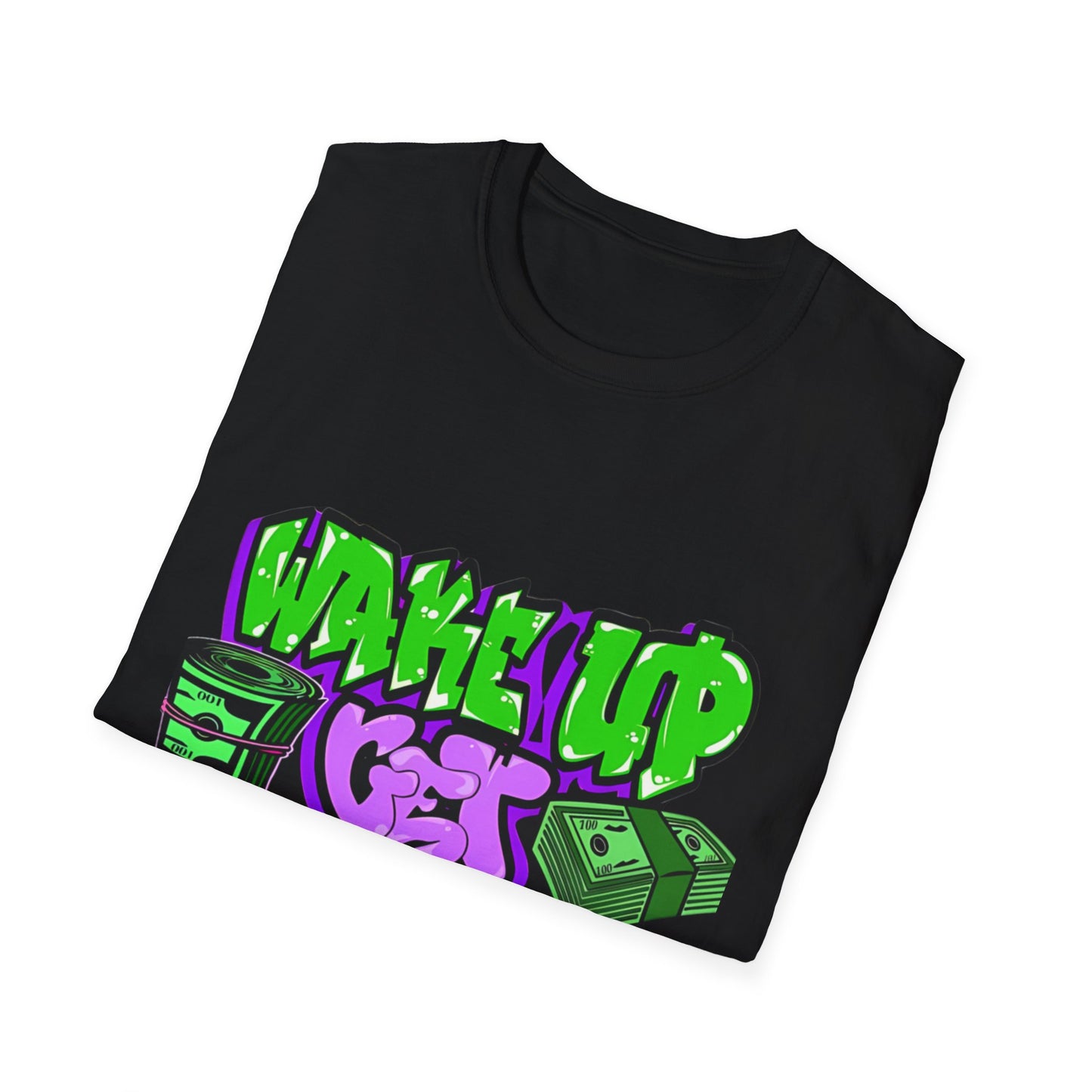 Wake Up & Get the Bag T-Shirt Printify T-Shirt Rhythm & Drip Apparel