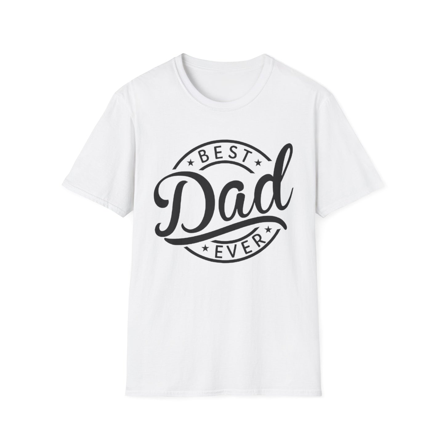 Best Dad Everr T-Shirt White Printify T-Shirt Rhythm & Drip Apparel