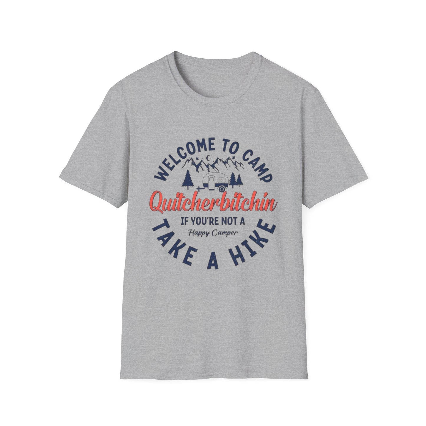 Welcome to Camp T-Shirt Sport Grey Printify T-Shirt Rhythm & Drip Apparel