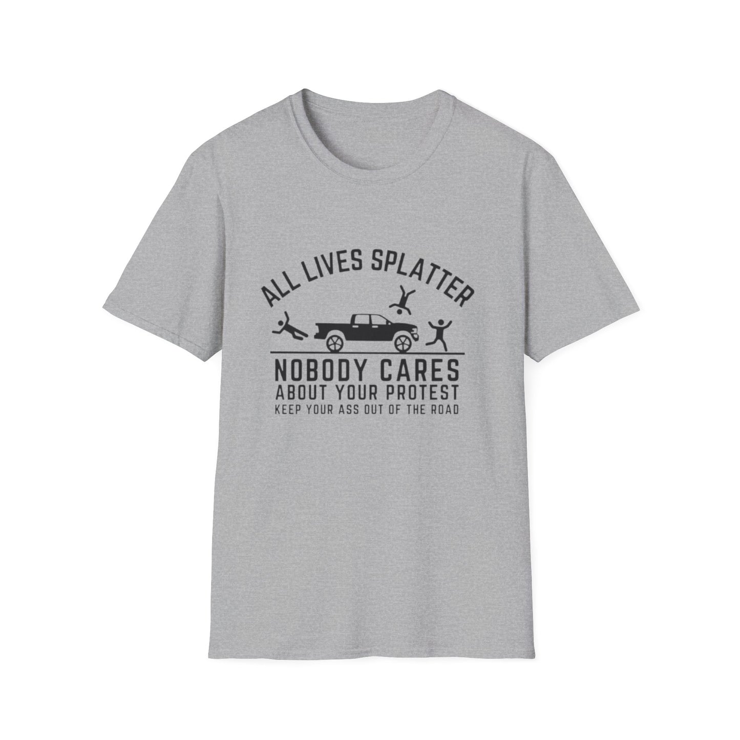 All Lives Splatter T-Shirt Sport Grey Printify T-Shirt Rhythm & Drip Apparel