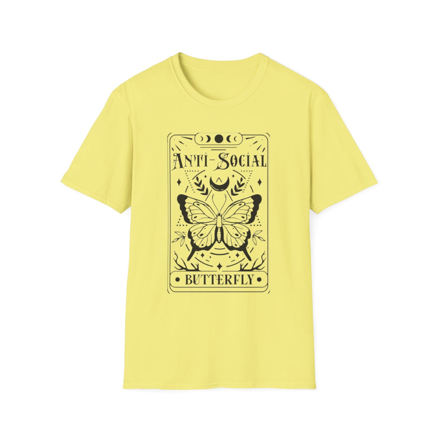 Anti-Social Butterfly- Tarot T-Shirt Cornsilk Printify T-Shirt Rhythm & Drip Apparel