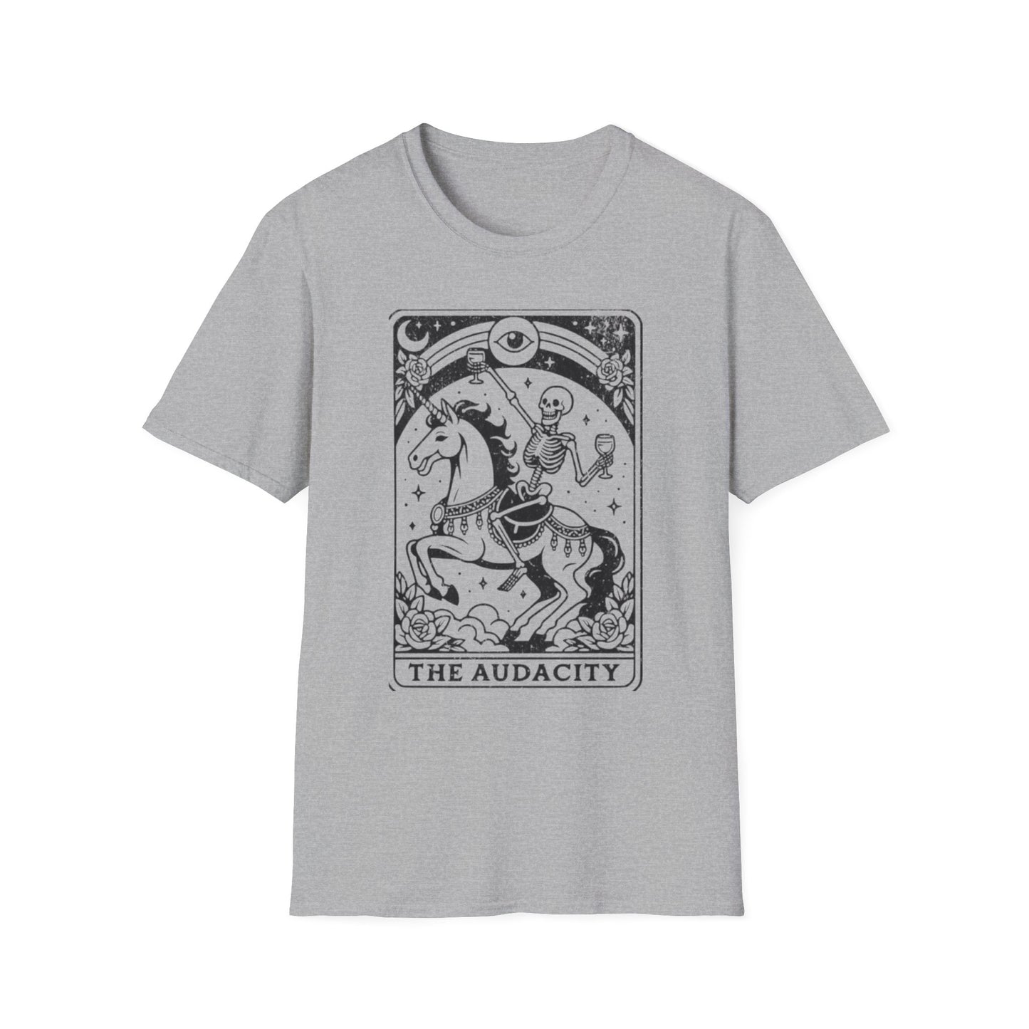 Audacity Tarot T-Shirt Sport Grey Printify T-Shirt Rhythm & Drip Apparel