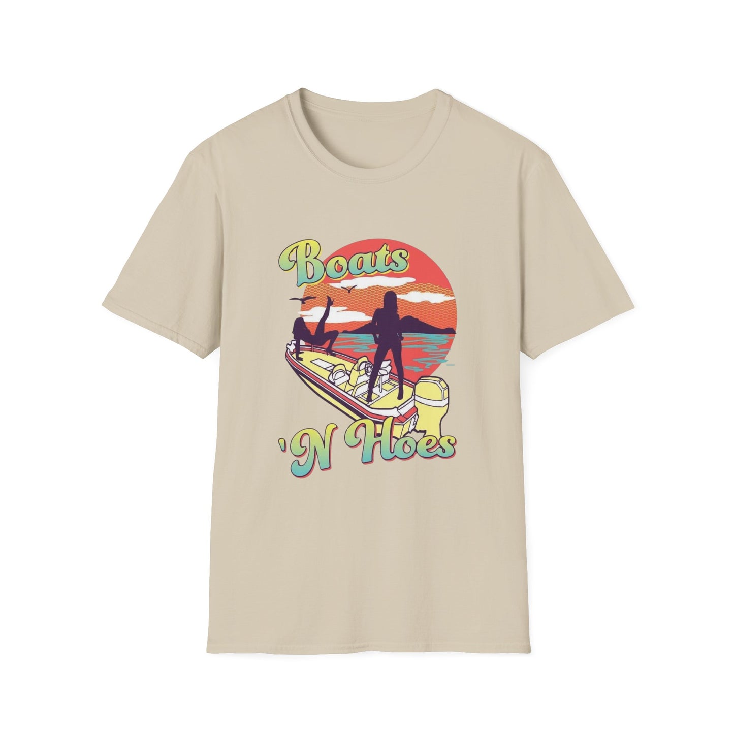 Boats 'N Hoes T-Shirt Sand Printify T-Shirt Rhythm & Drip Apparel