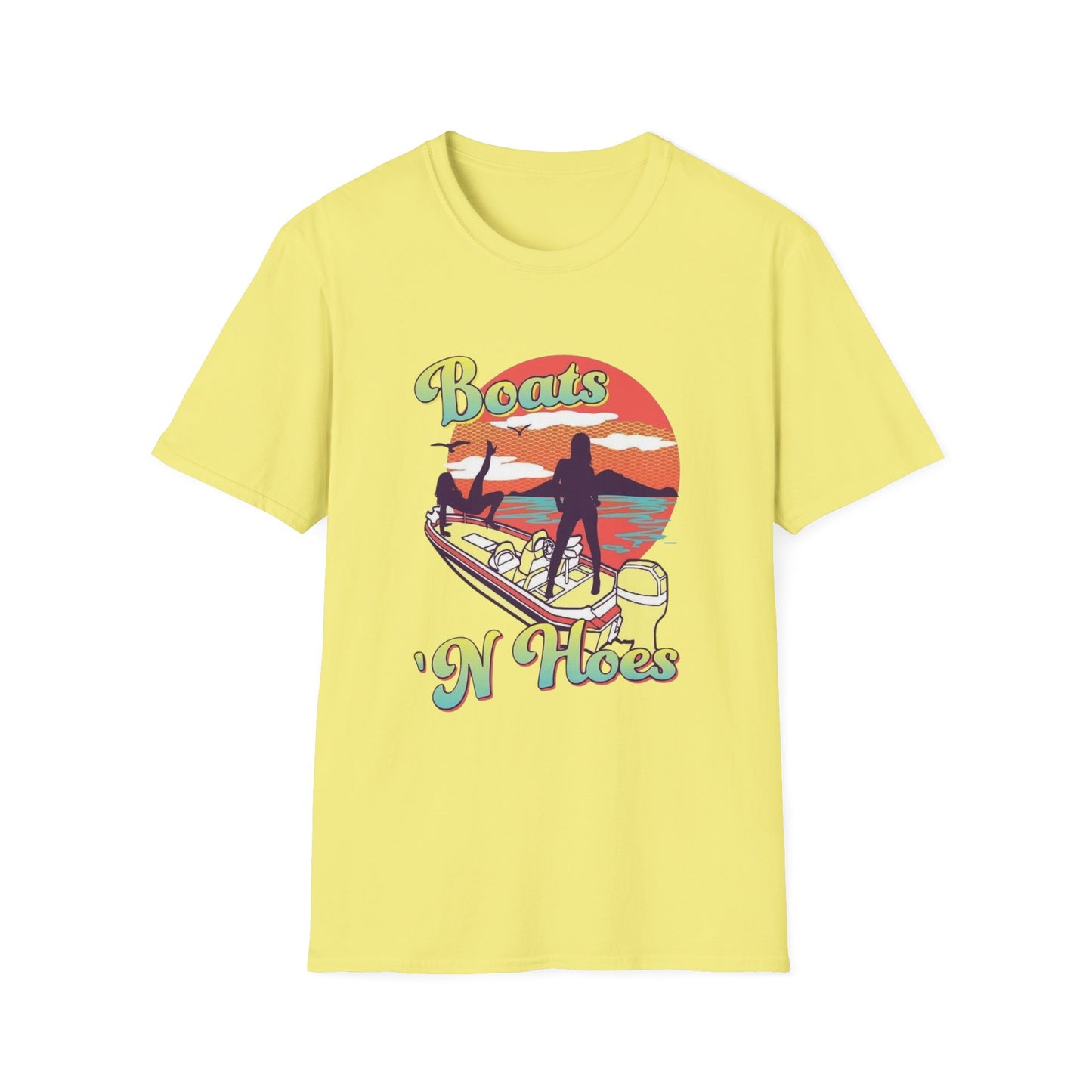 Boats 'N Hoes T-Shirt Cornsilk Printify T-Shirt Rhythm & Drip Apparel
