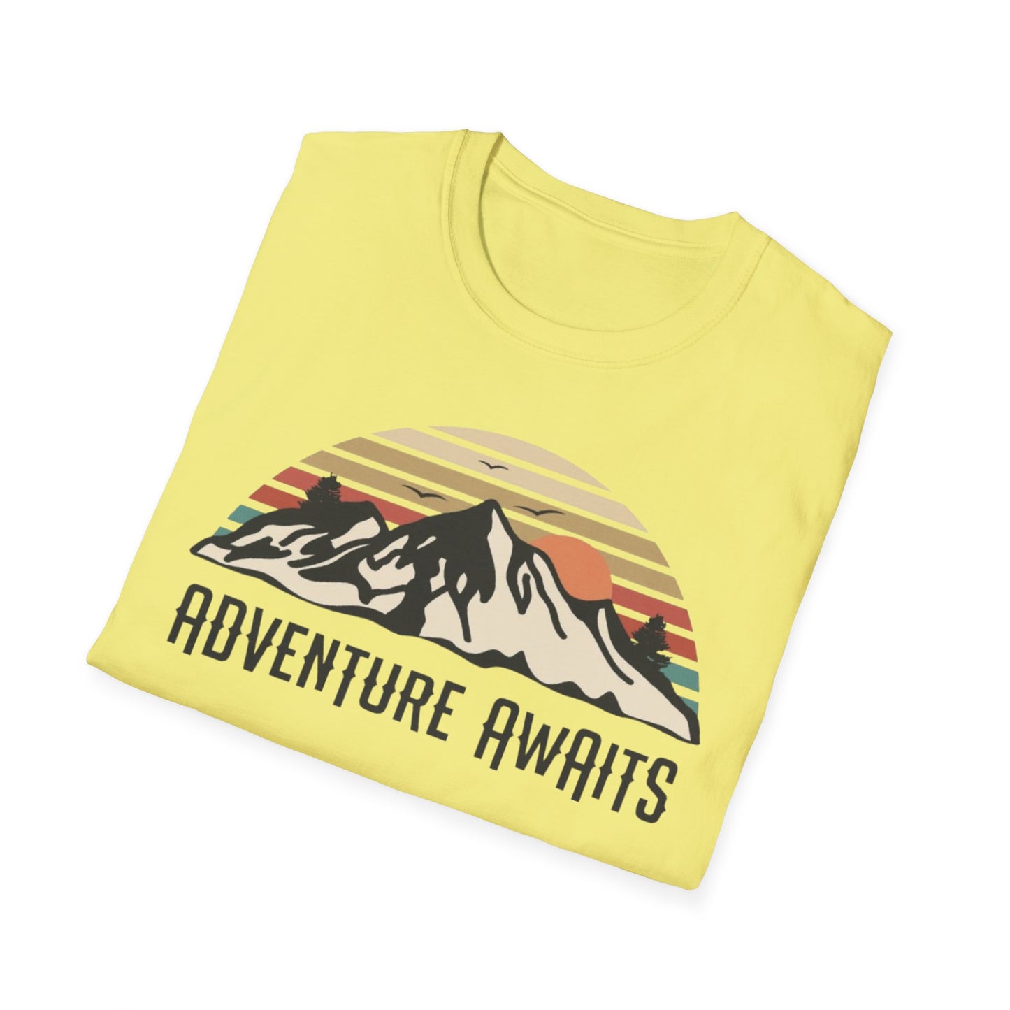 Adventure Awaits Unisex T-Shirt Printify T-Shirt Rhythm & Drip Apparel