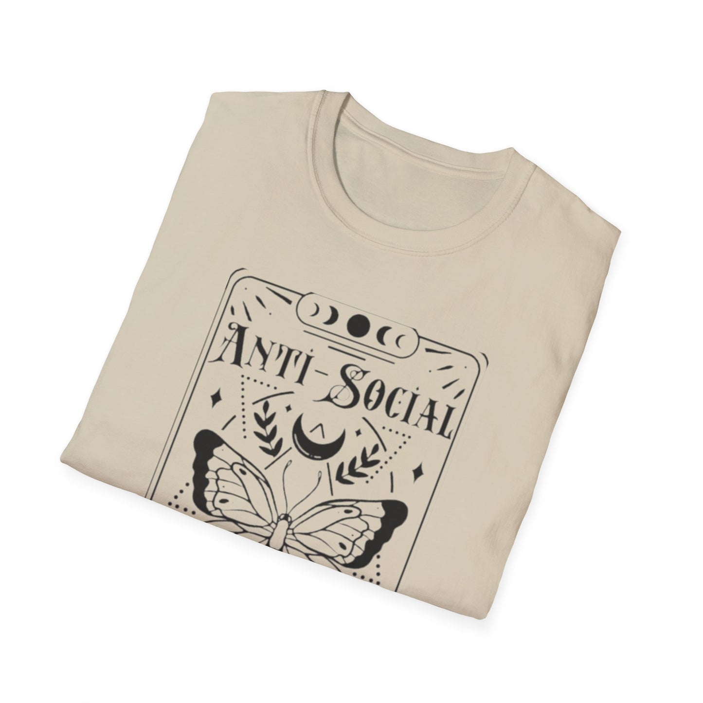 Anti-Social Butterfly- Tarot T-Shirt Printify T-Shirt Rhythm & Drip Apparel