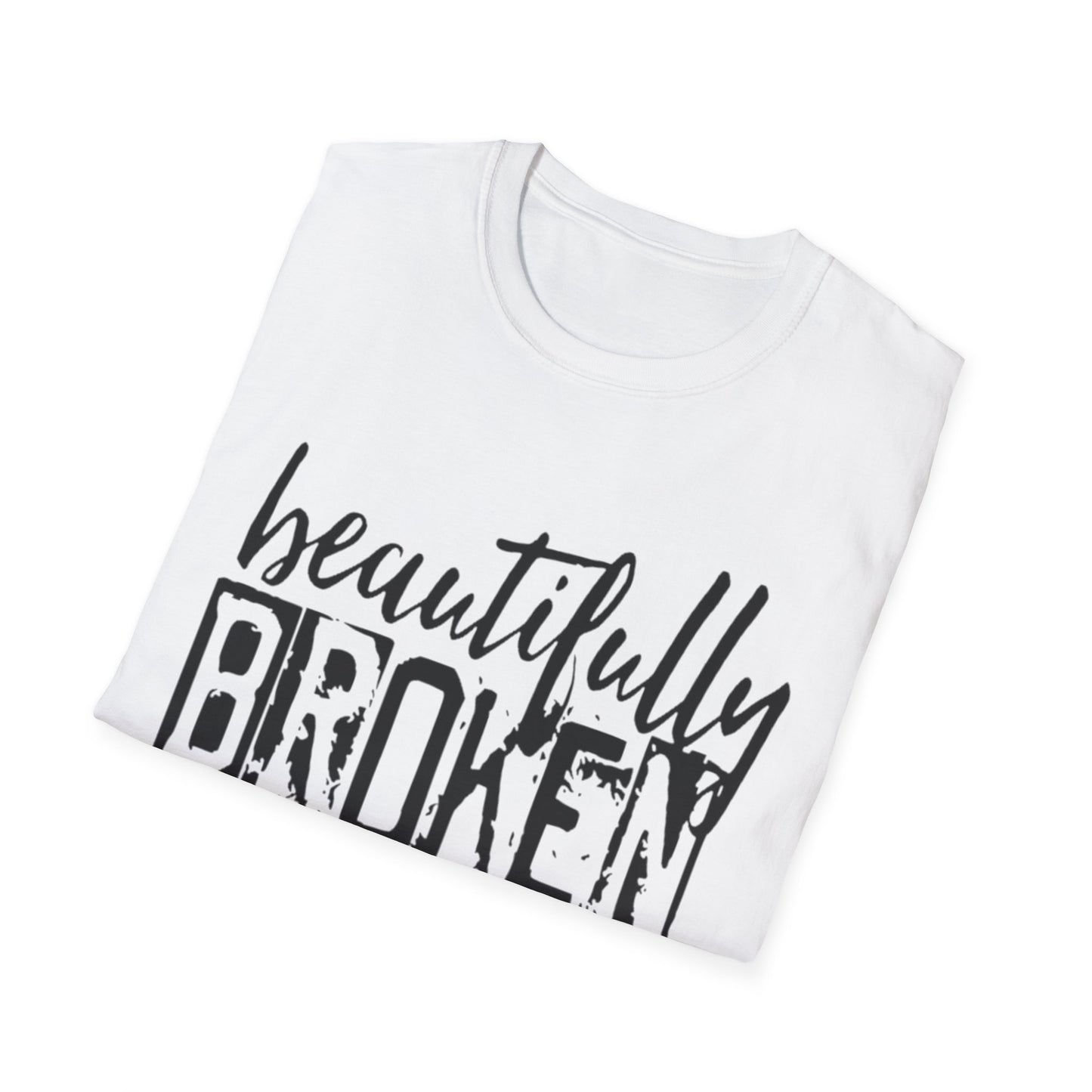 Beautifully Broken T-Shirt Printify T-Shirt Rhythm & Drip Apparel