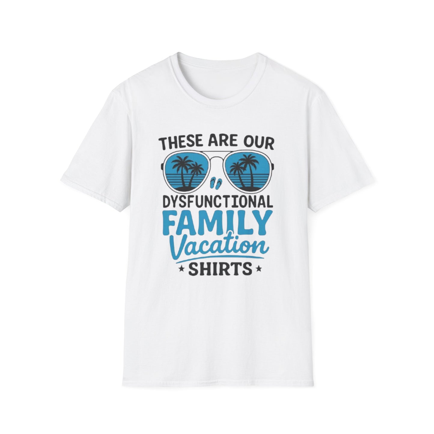 Summer- Dysfunctional Family Vacation T-Shirt White Printify T-Shirt Rhythm & Drip Apparel