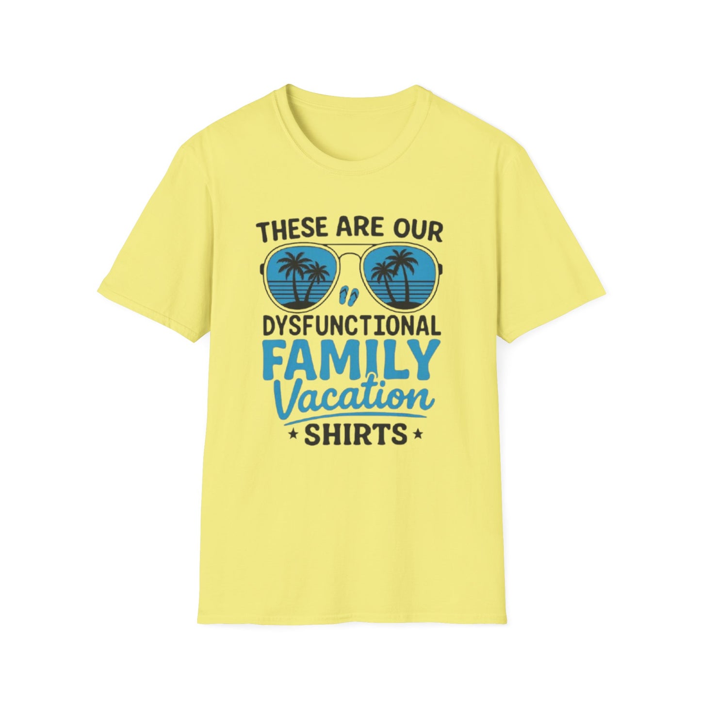Summer- Dysfunctional Family Vacation T-Shirt Cornsilk Printify T-Shirt Rhythm & Drip Apparel