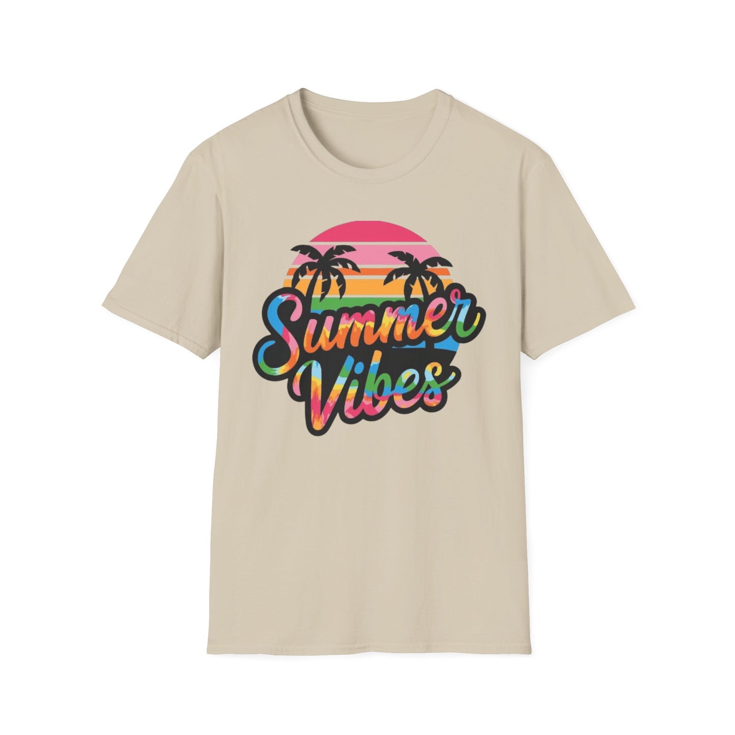 Summer- Summer Vibes Unisex T-Shirt Sand Printify T-Shirt Rhythm & Drip Apparel