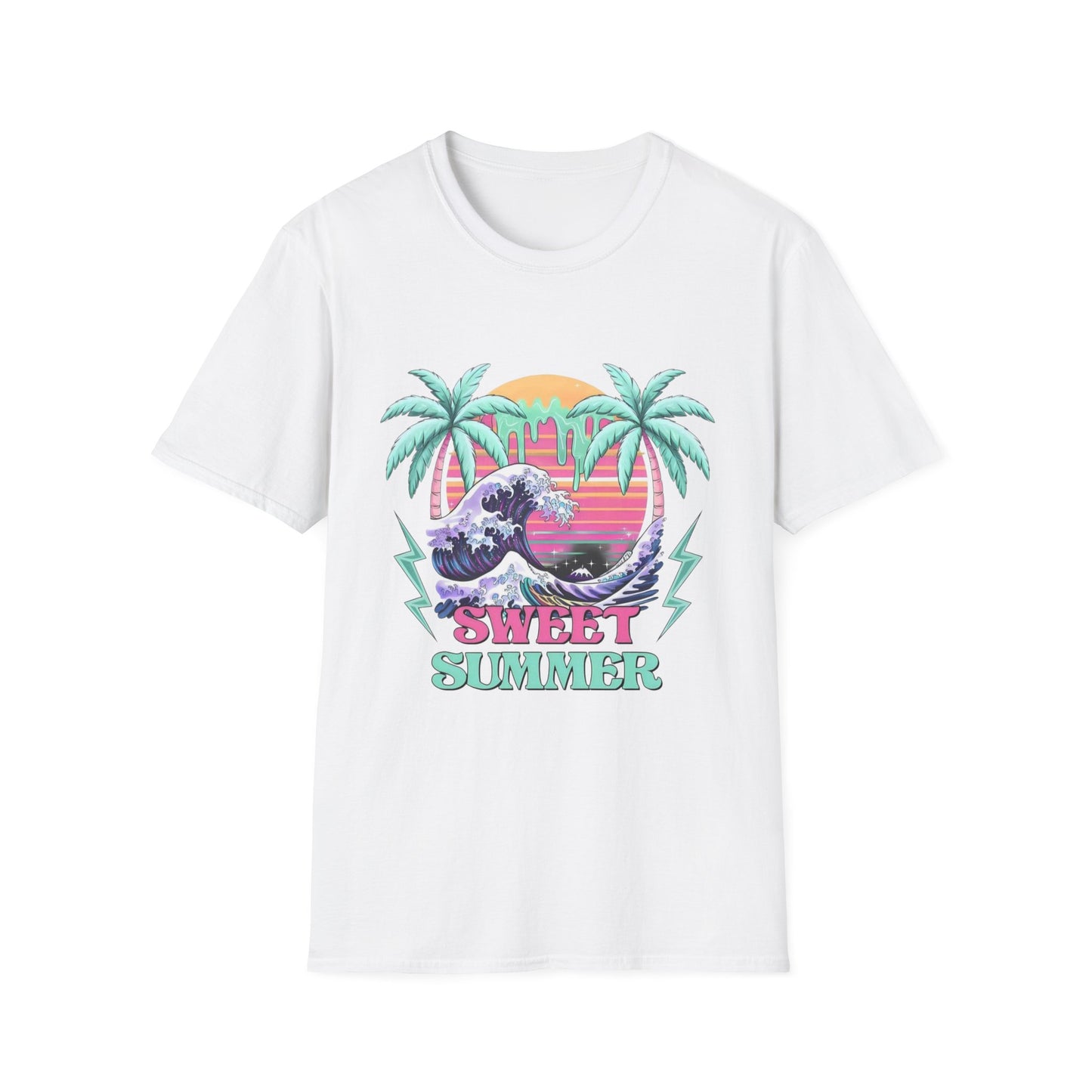 Summer- Sweet Summer T-Shirt White Printify T-Shirt Rhythm & Drip Apparel