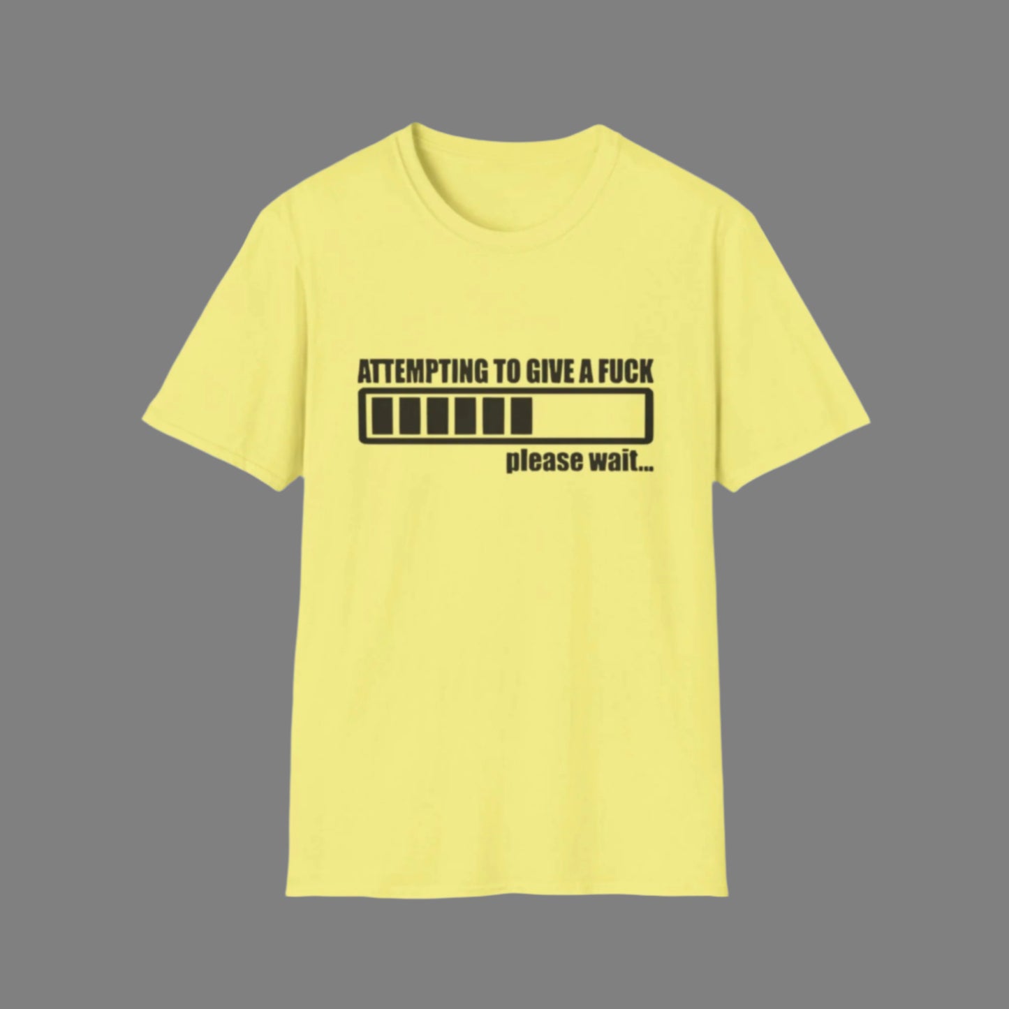 Attempting To Give A Fuck T-Shirt Cornsilk Printify T-Shirt Rhythm & Drip Apparel