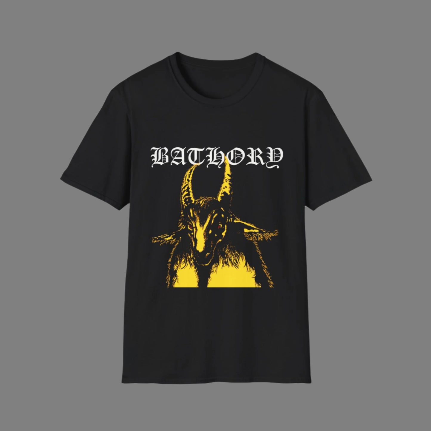 Bathory Goat Unisex Softstyle T-Shirt - Vintage Rock Graphic Tee - Rhythm & Drip