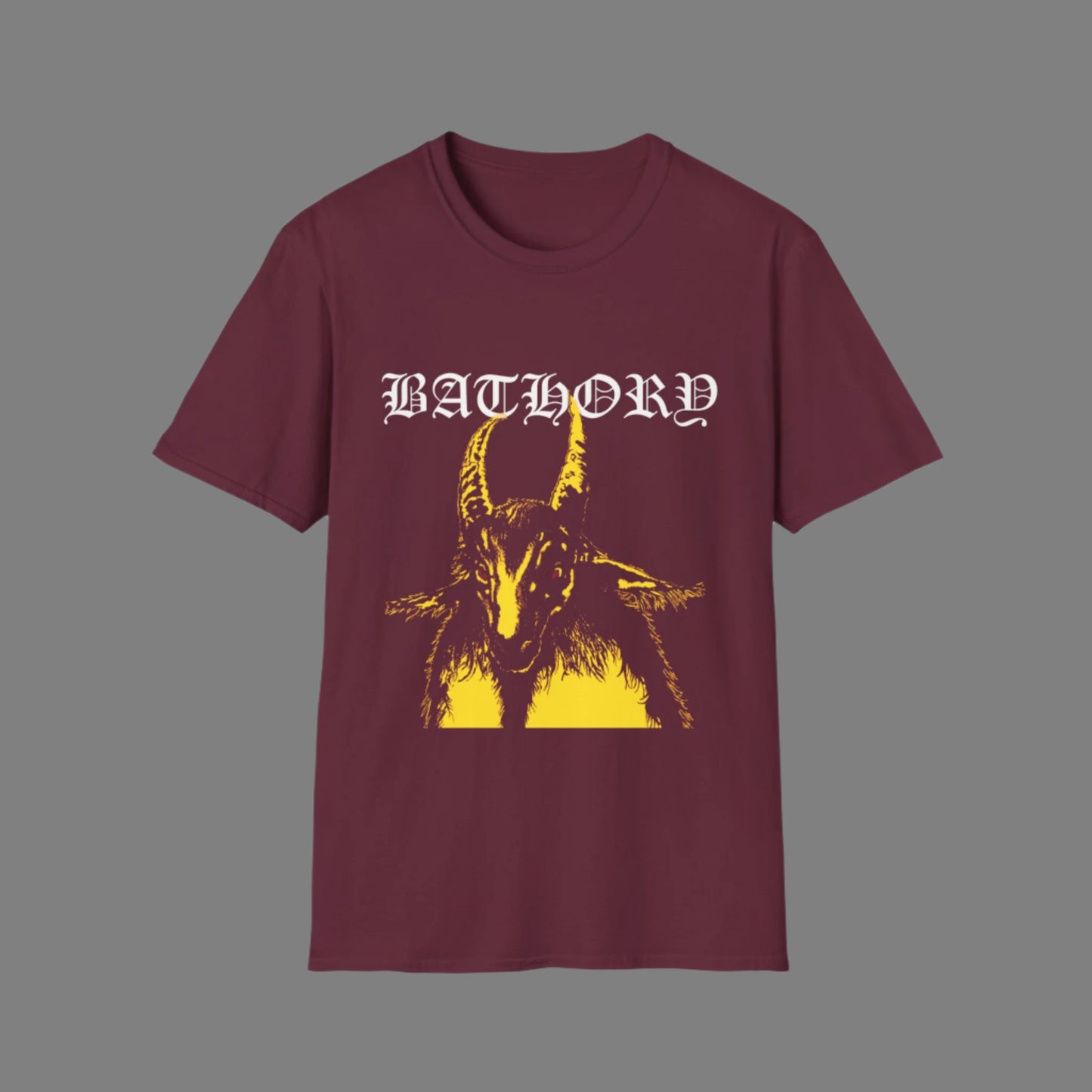 Bathory Goat Unisex Softstyle T-Shirt - Vintage Rock Graphic Tee - Rhythm & Drip