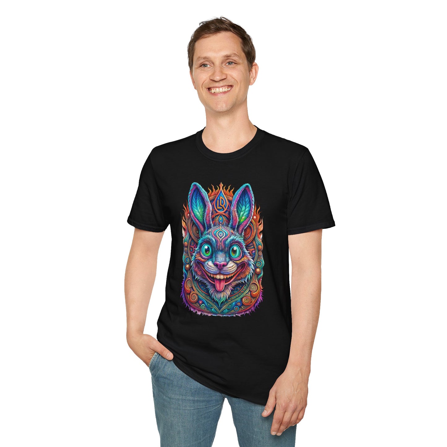 colorful-psychedelic-bunny-tee