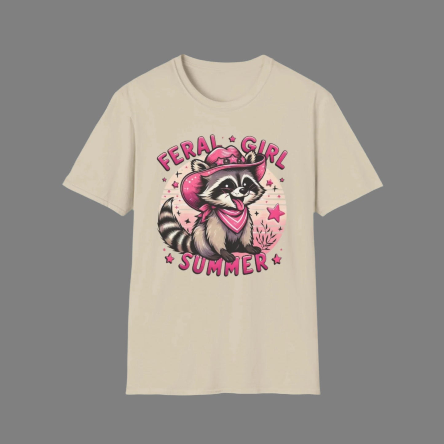 Summer- Feral Girl Summer Tee Sand Printify T-Shirt Rhythm & Drip Apparel