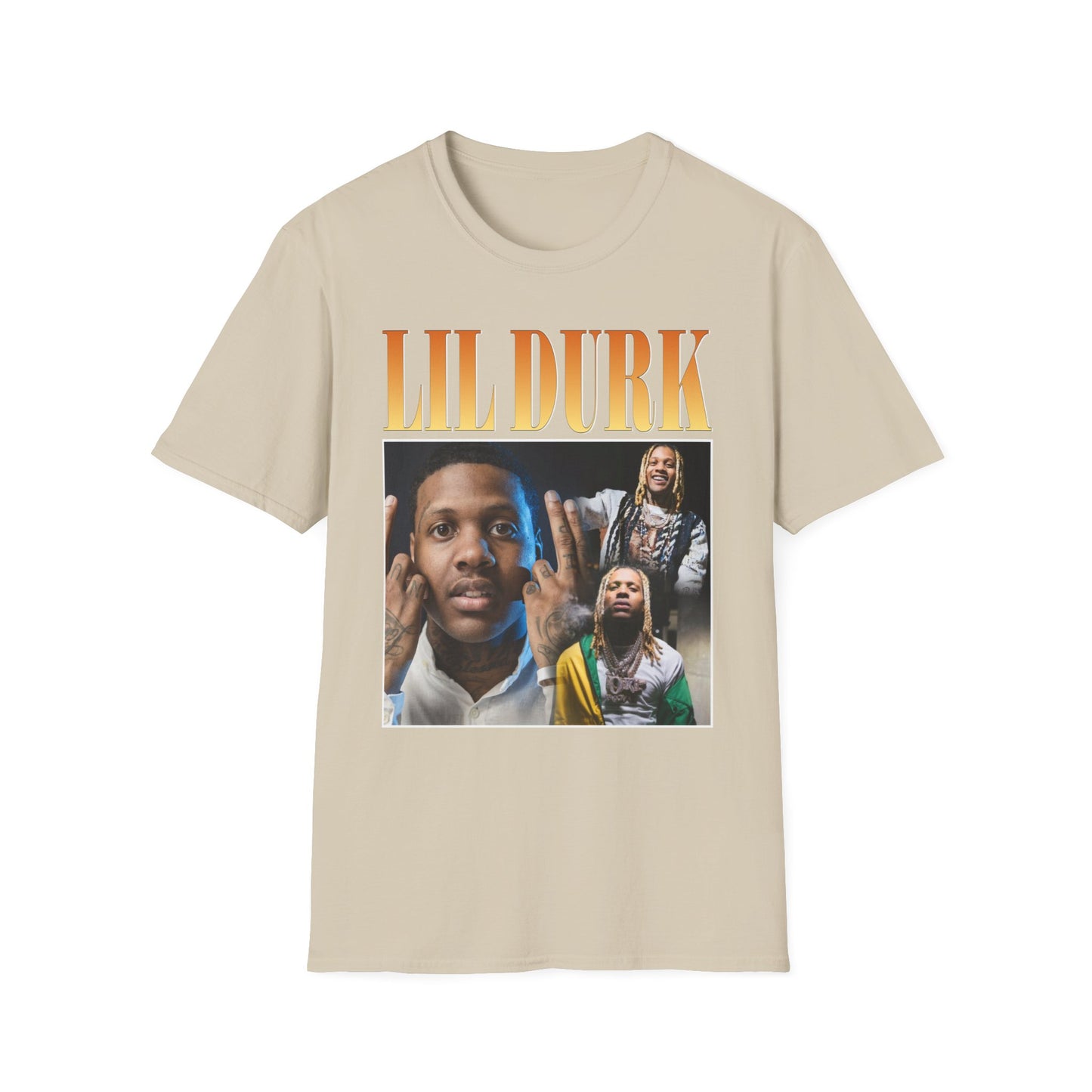 Lil Durk Graphic Unisex Softstyle T-Shirt - Trendy Music Tee for Fans - Rhythm & Drip
